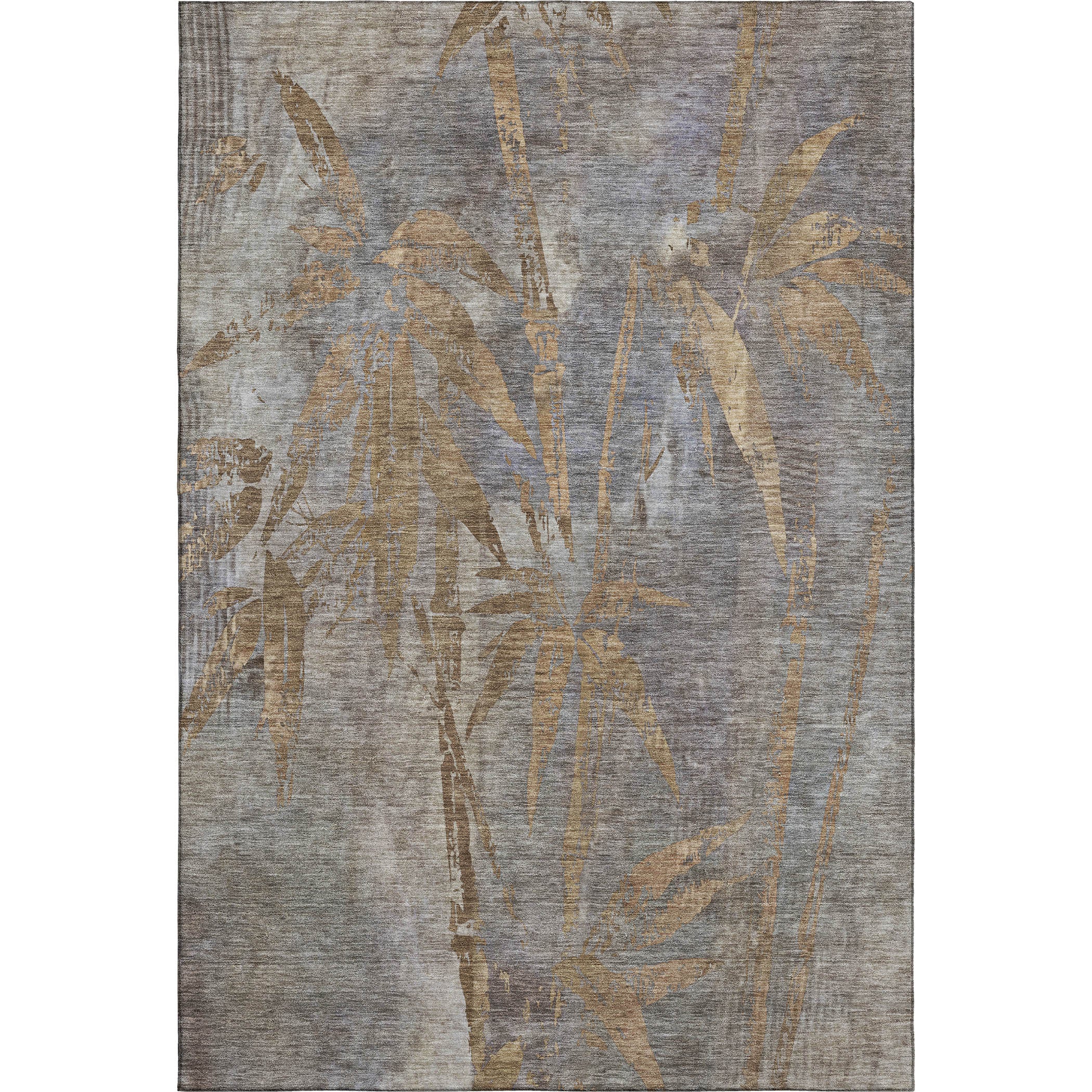 Vienna Machine Washable Transitional Khaki Brown Rug 2'6" x 3'10" #shape_Rectangle