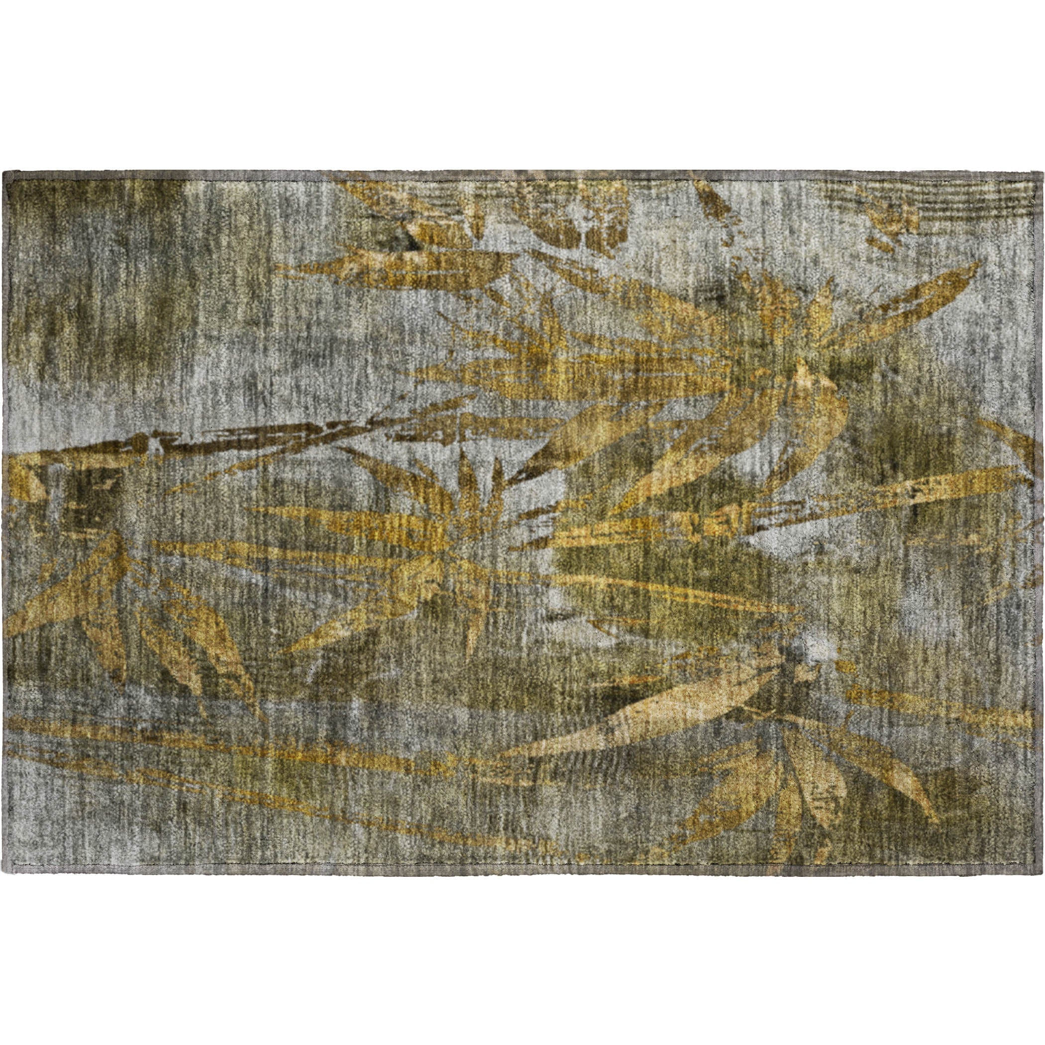 Vienna Machine Washable Transitional Pewter Gray Rug 1'8" x 2'6" #shape_Rectangle