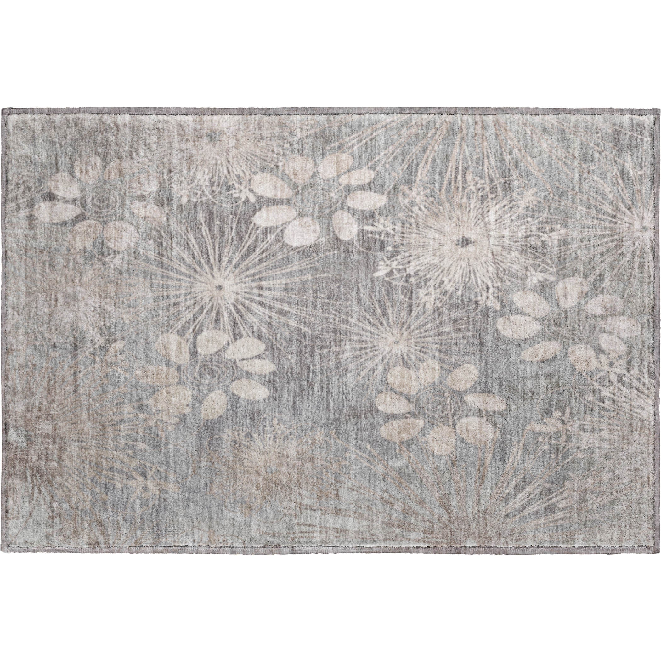 Tallinn Machine Washable Transitional Gray Rug 1'8" x 2'6" #shape_Rectangle