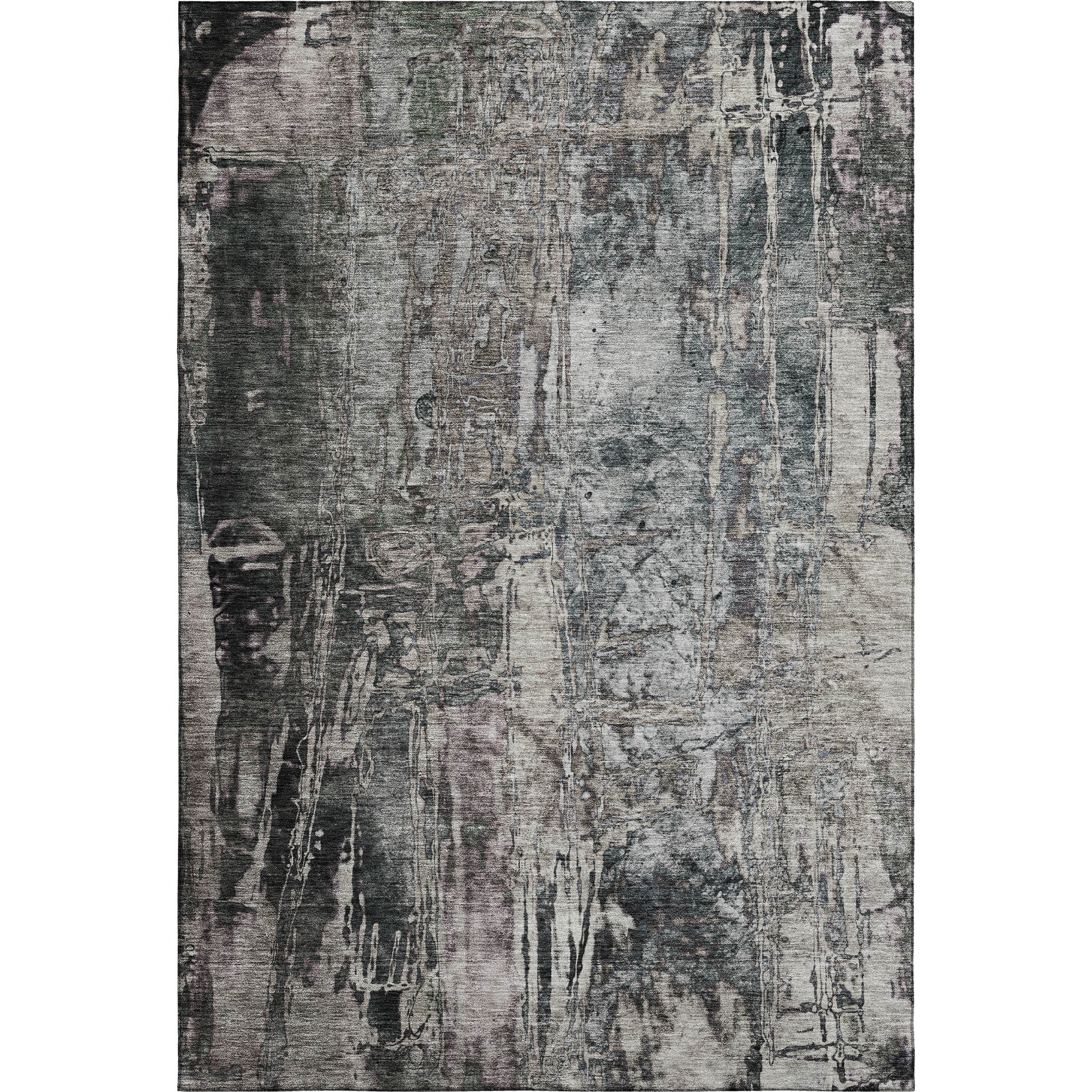 Siena Machine Washable Transitional Gray Rug 2'6" x 3'10" #shape_Rectangle