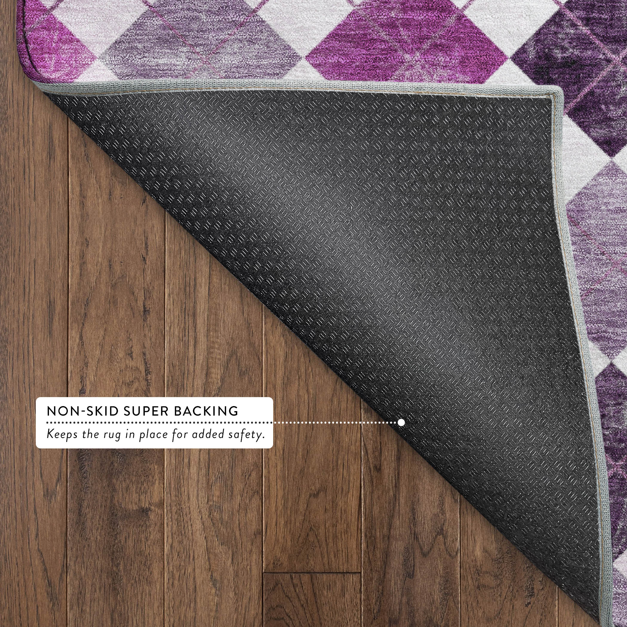Marrakech Machine Washable Transitional Blush Pink Rug 1'8" x 2'6" #shape_Rectangle