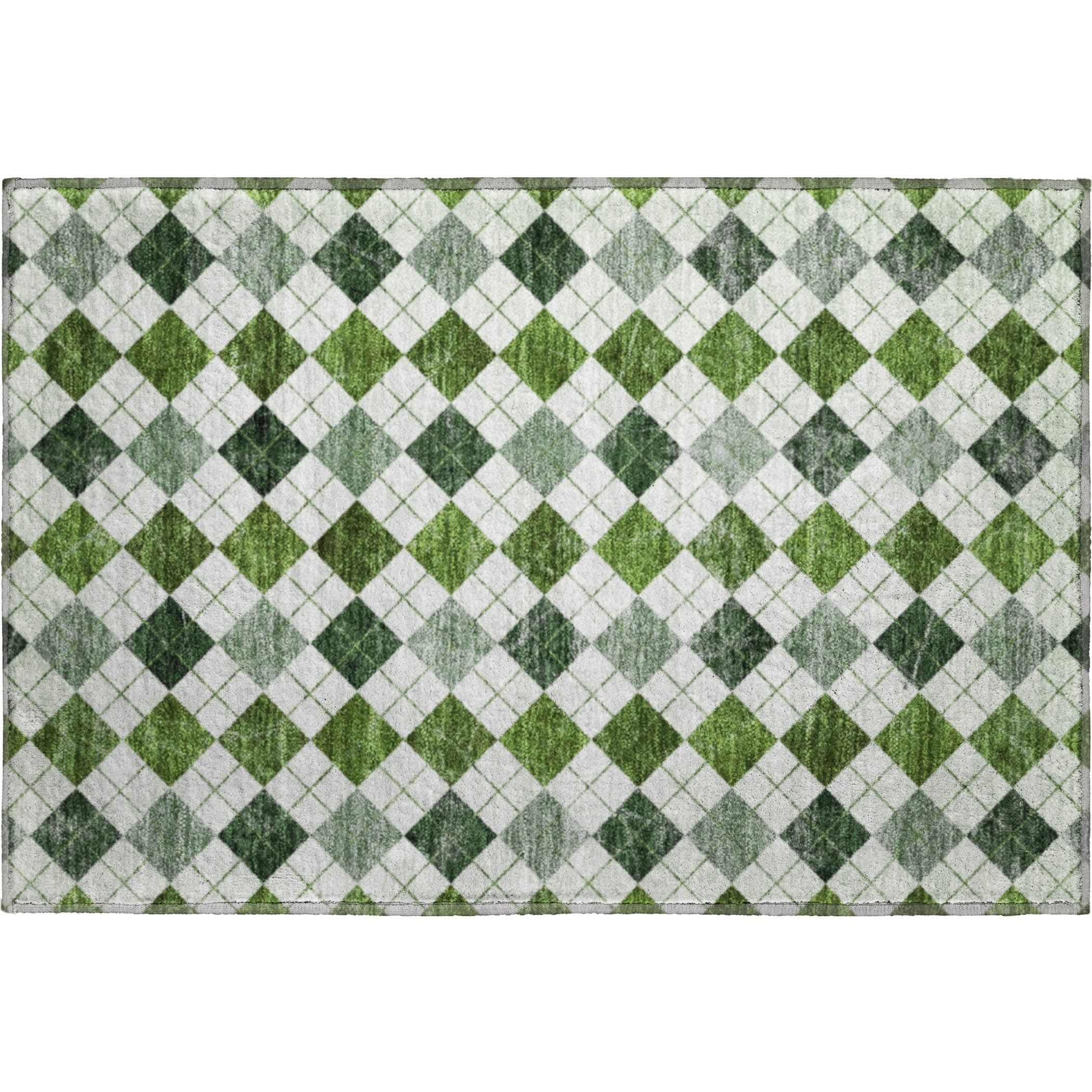 Marrakech Machine Washable Transitional Olive Green Rug 1'8" x 2'6" #shape_Rectangle