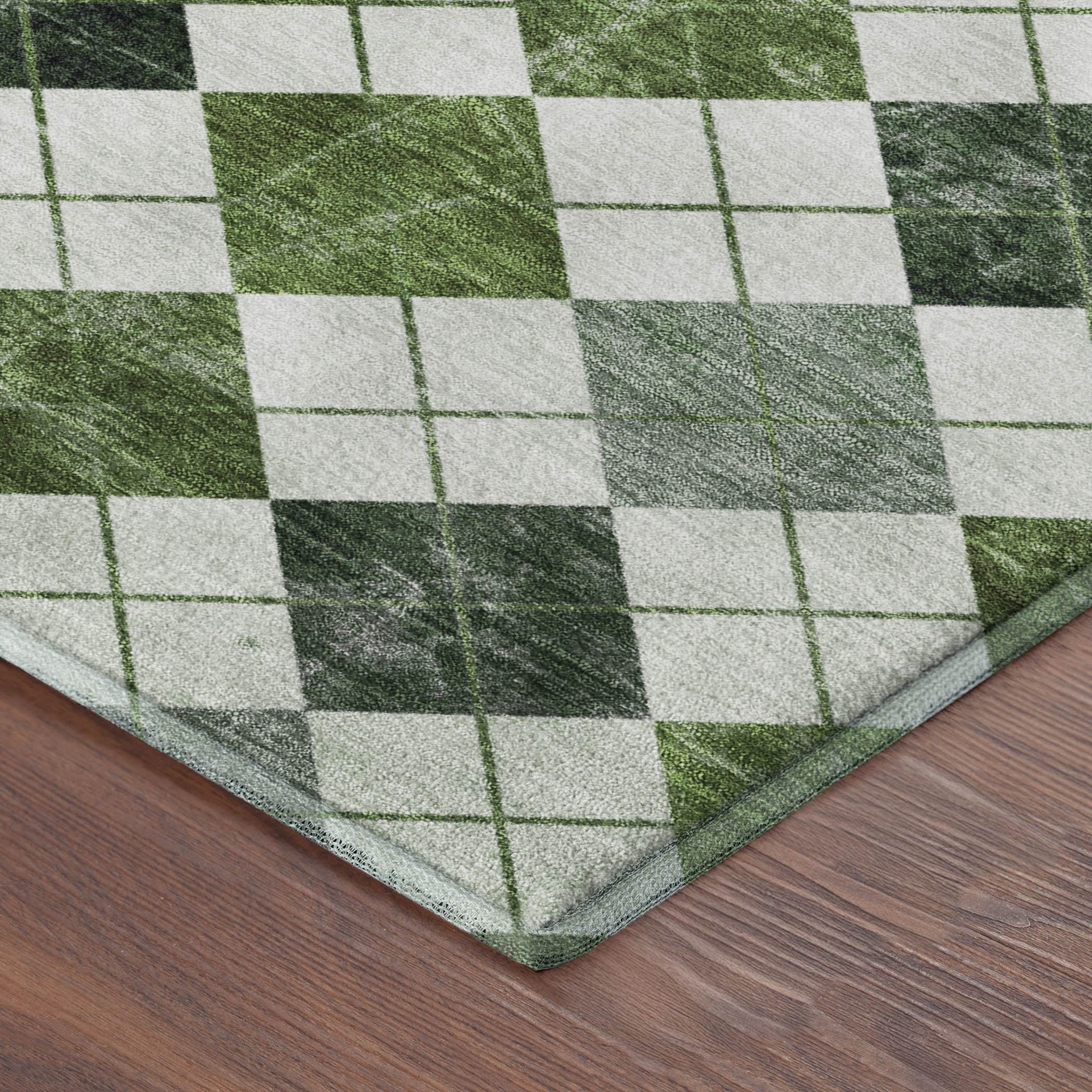 Marrakech Machine Washable Transitional Olive Green Rug 1'8" x 2'6" #shape_Rectangle