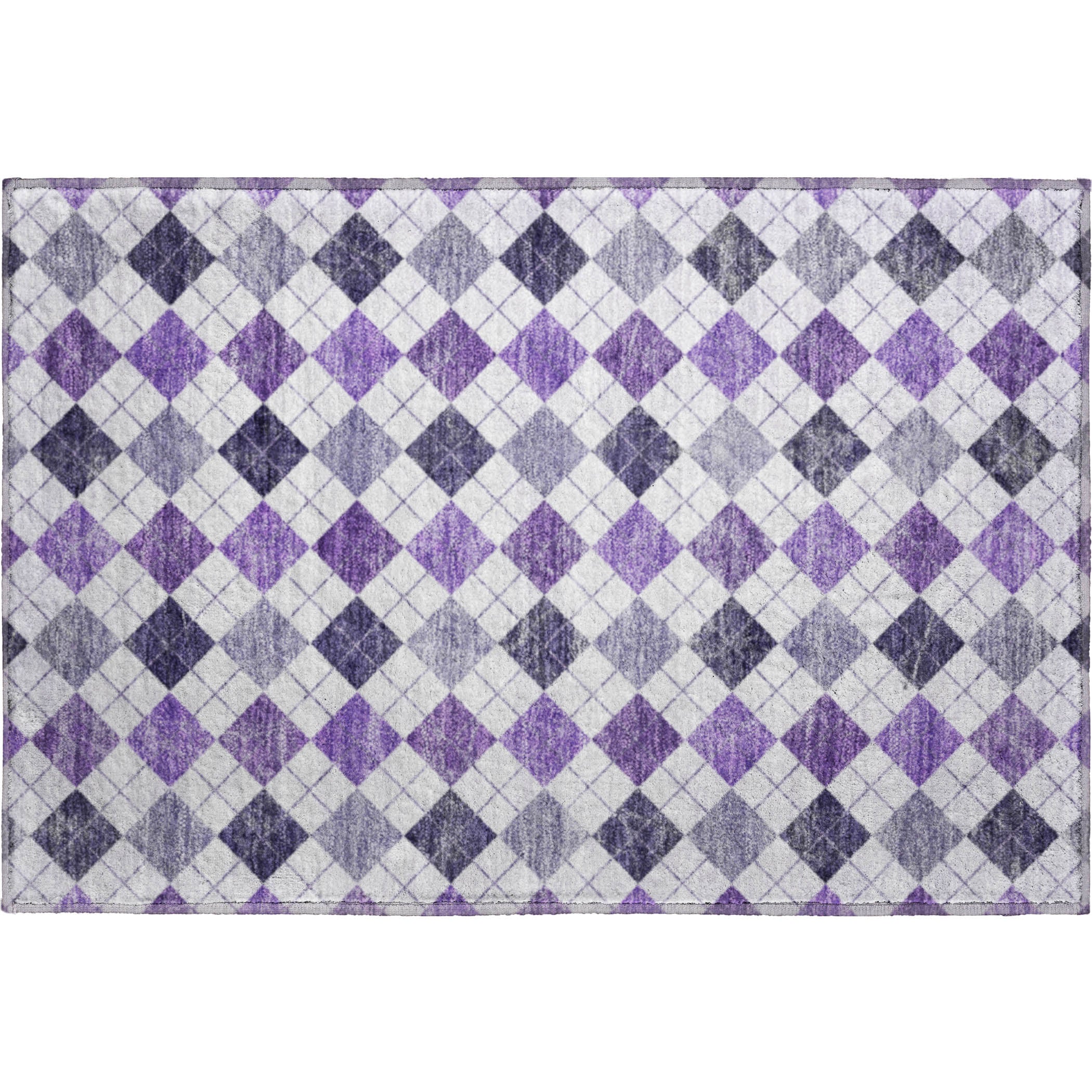 Marrakech Machine Washable Transitional Plum Purple Rug 1'8" x 2'6" #shape_Rectangle