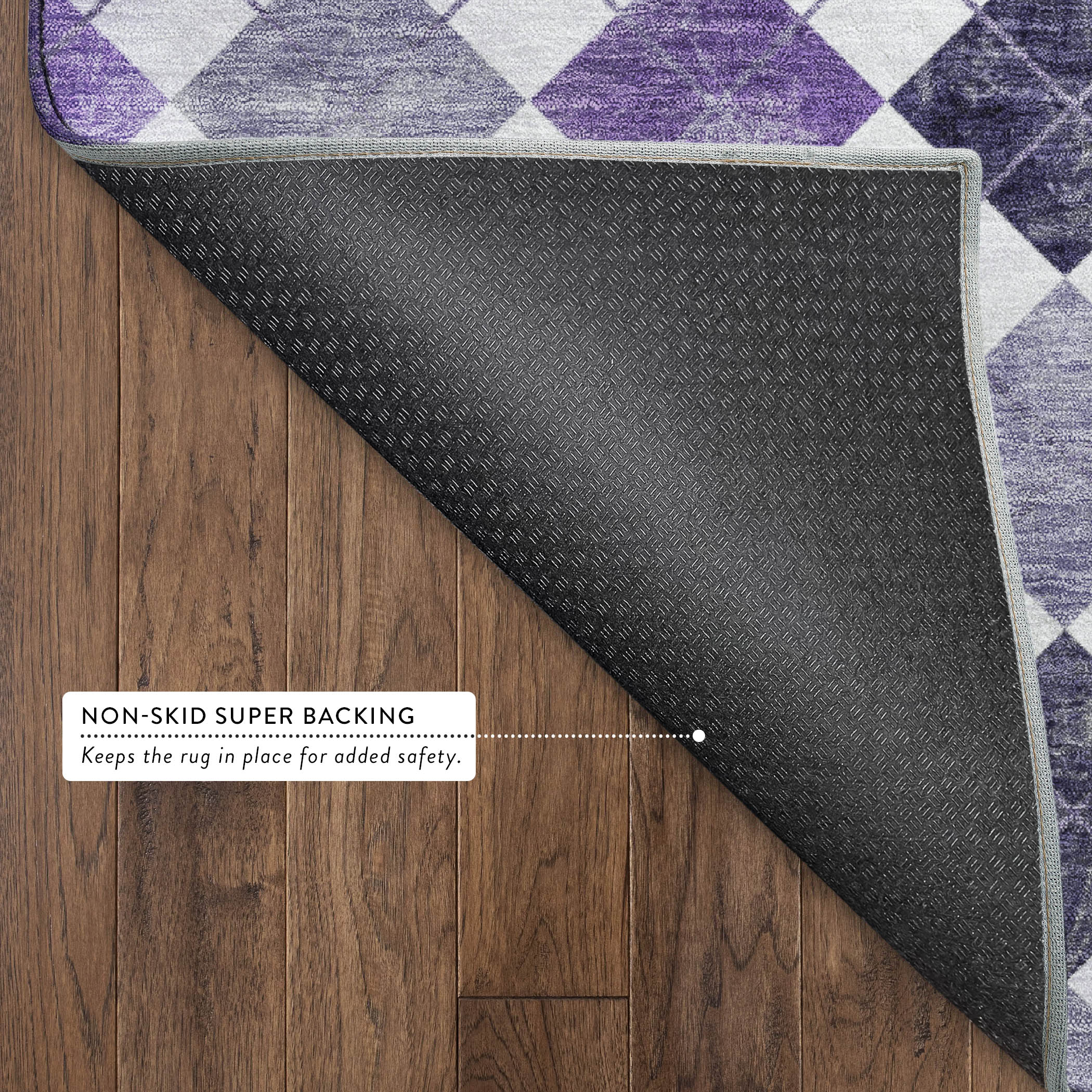 Marrakech Machine Washable Transitional Plum Purple Rug 1'8" x 2'6" #shape_Rectangle