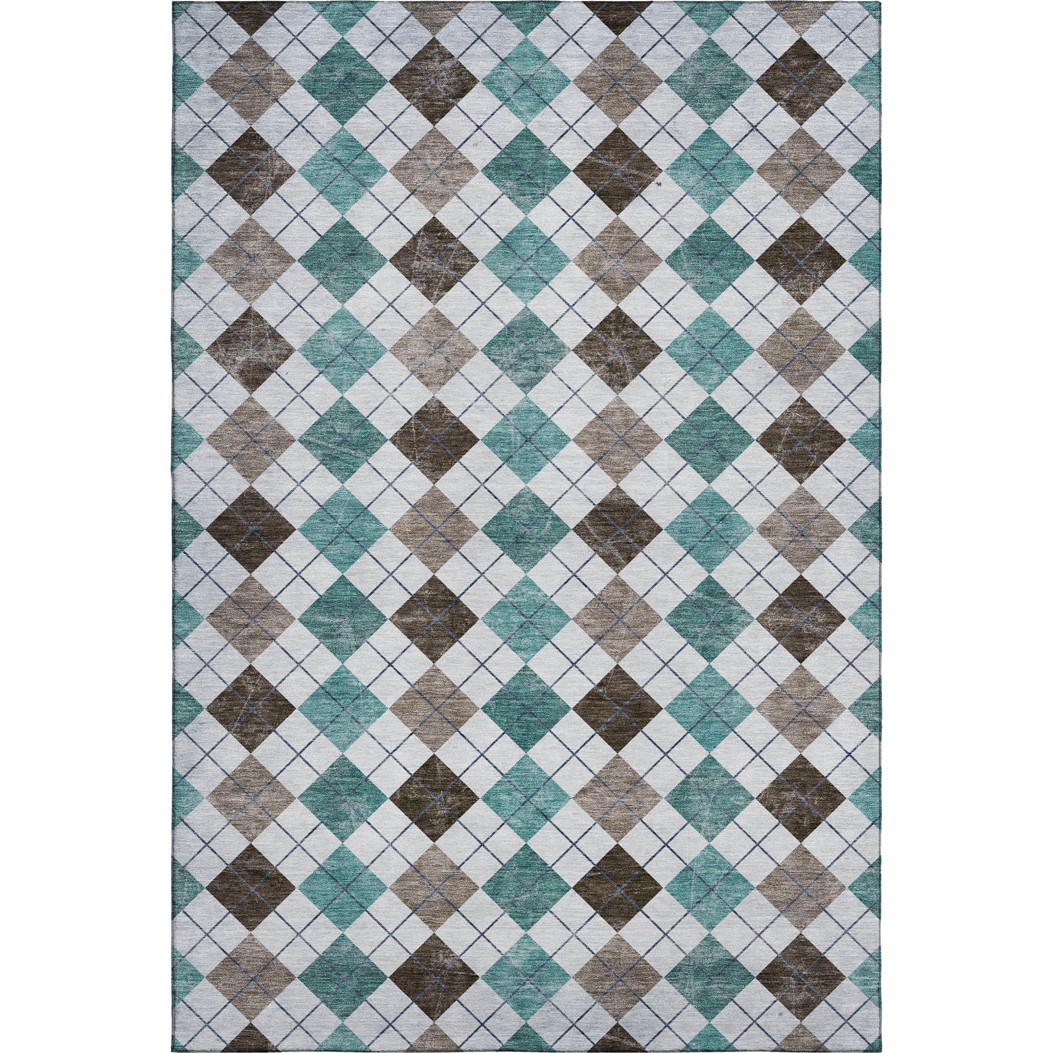 Marrakech Machine Washable Transitional Teal Rug 2'6" x 3'10" #shape_Rectangle