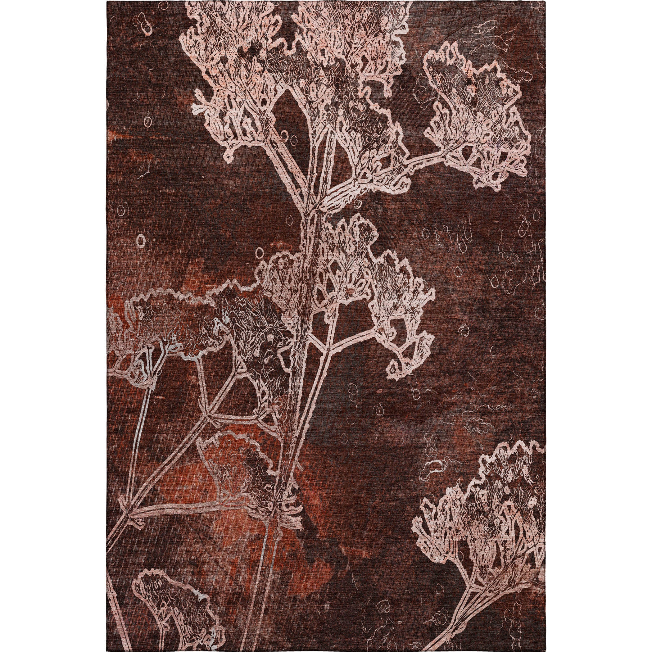 Salzburg Machine Washable Transitional Merlot Red Rug 2'6" x 3'10" #shape_Rectangle