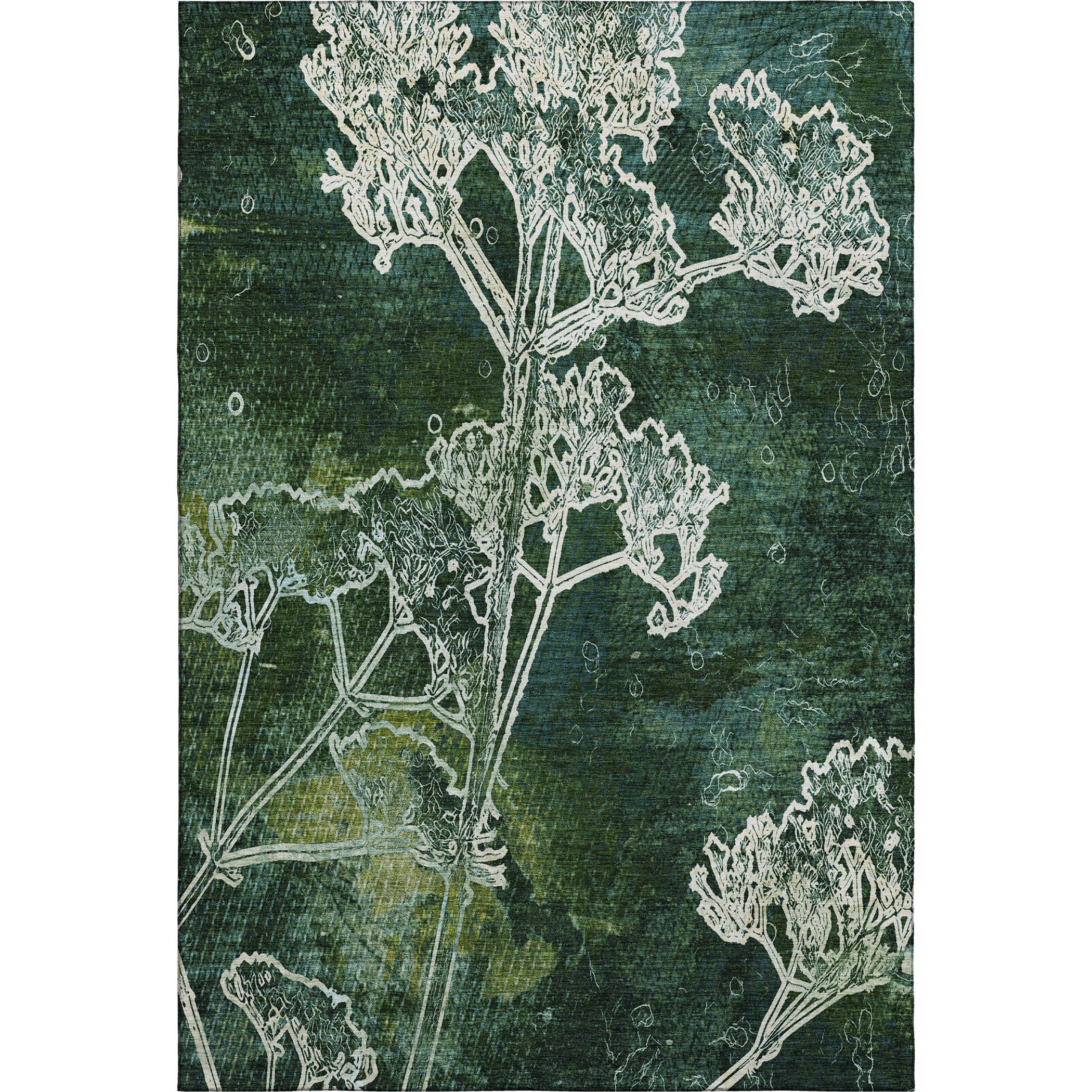 Salzburg Machine Washable Transitional Teal Rug 2'6" x 3'10" #shape_Rectangle
