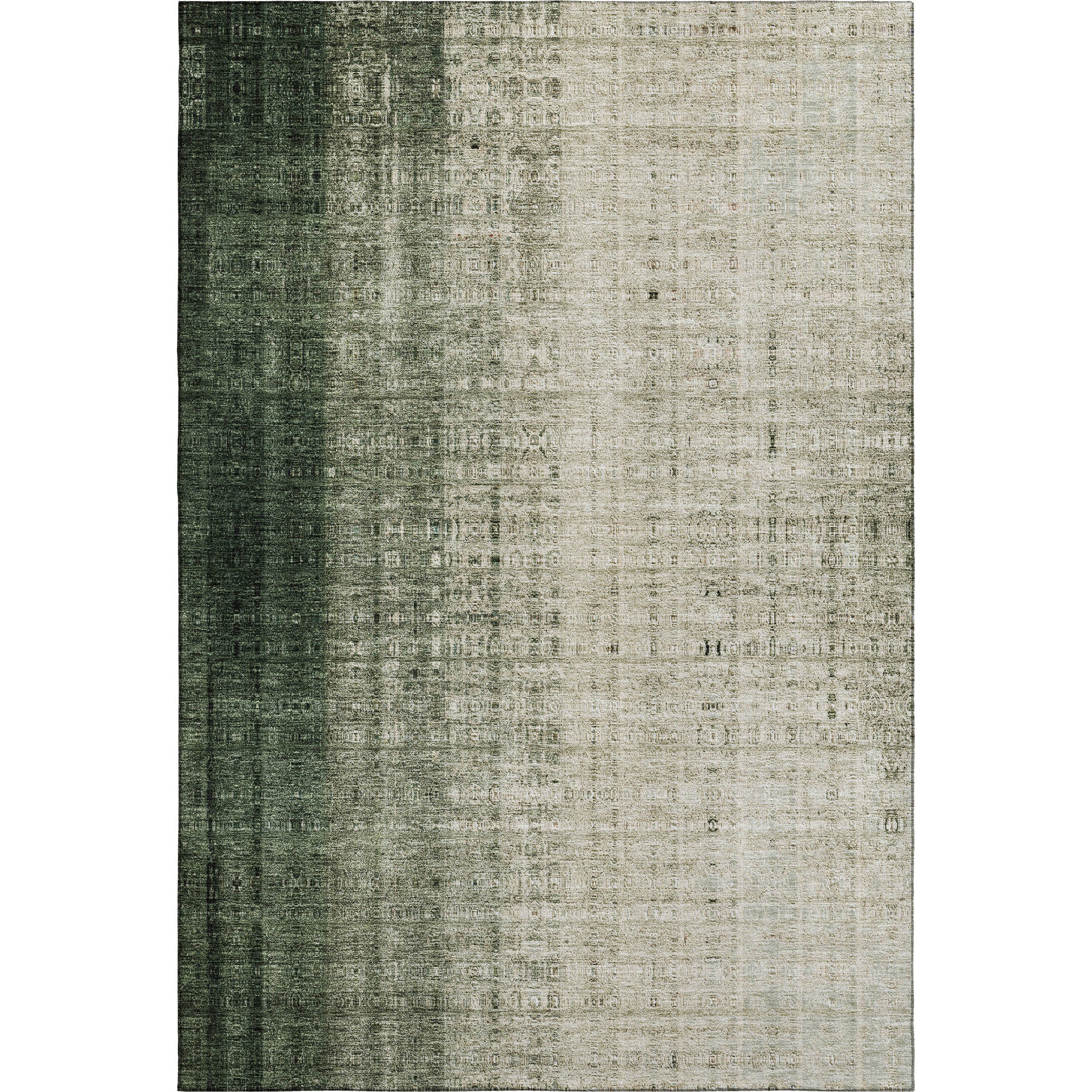 Salzburg Machine Washable Transitional Aloe Green Rug 2'6" x 3'10" #shape_Rectangle