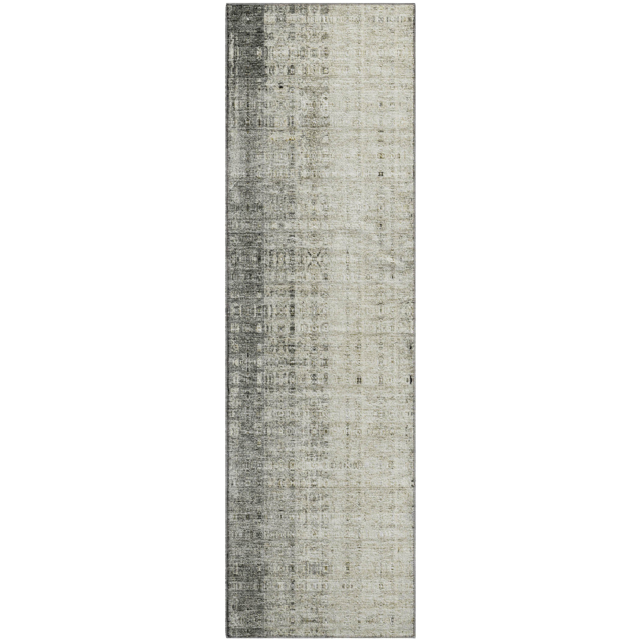 Salzburg Machine Washable Transitional Beige Brown Rug 2'3" x 7'6" #shape_Runner