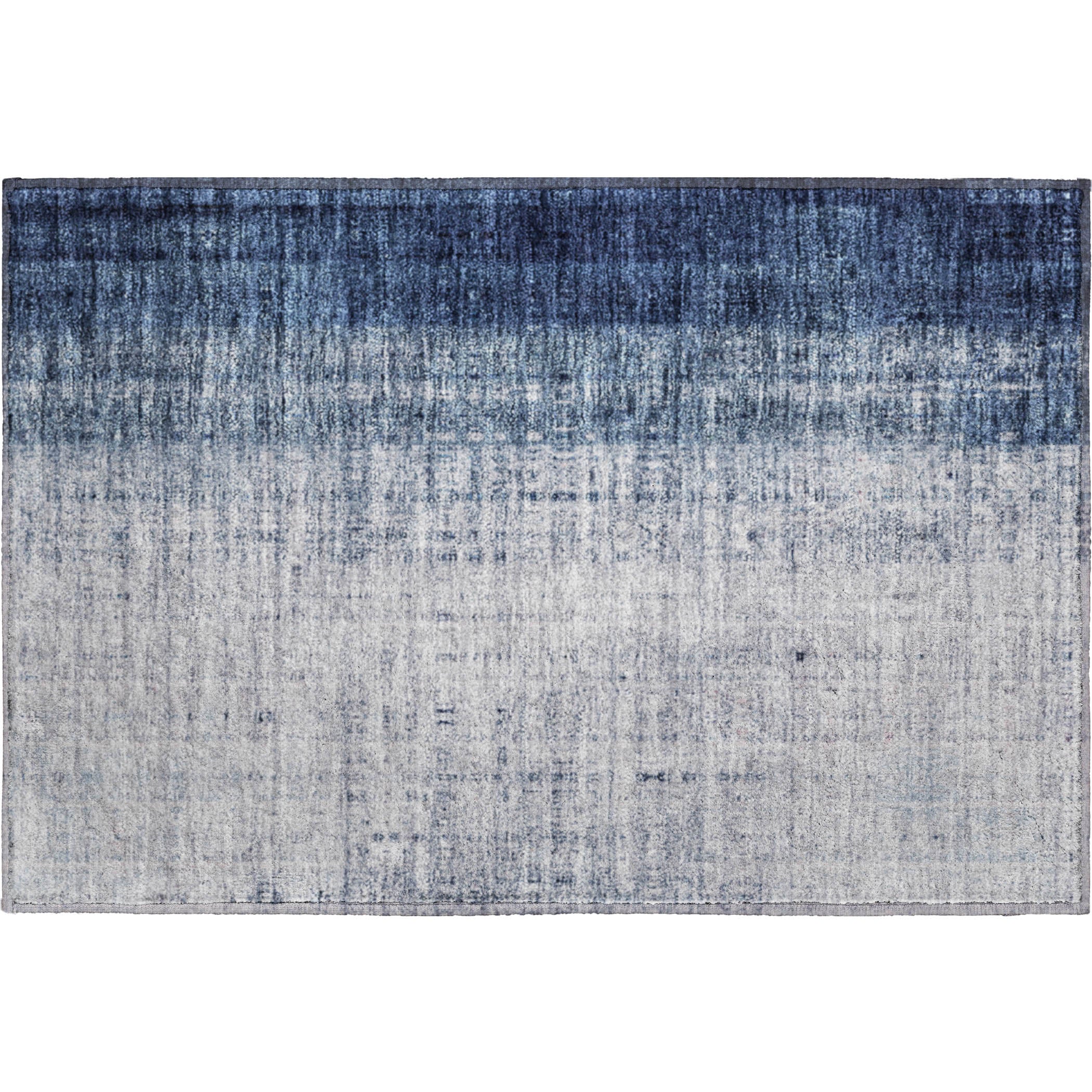 Salzburg Machine Washable Transitional Blue Rug 1'8" x 2'6" #shape_Rectangle