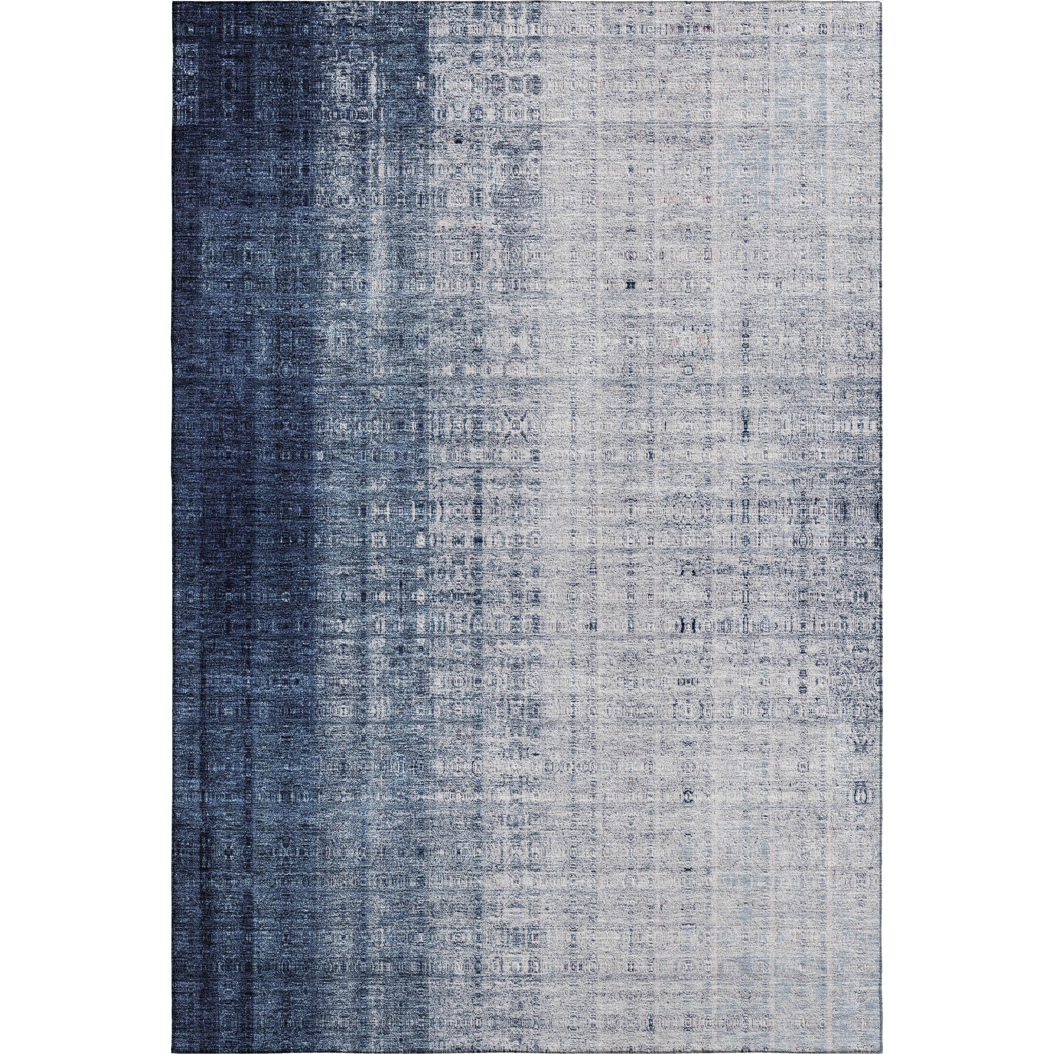 Salzburg Machine Washable Transitional Blue Rug 2'6" x 3'10" #shape_Rectangle