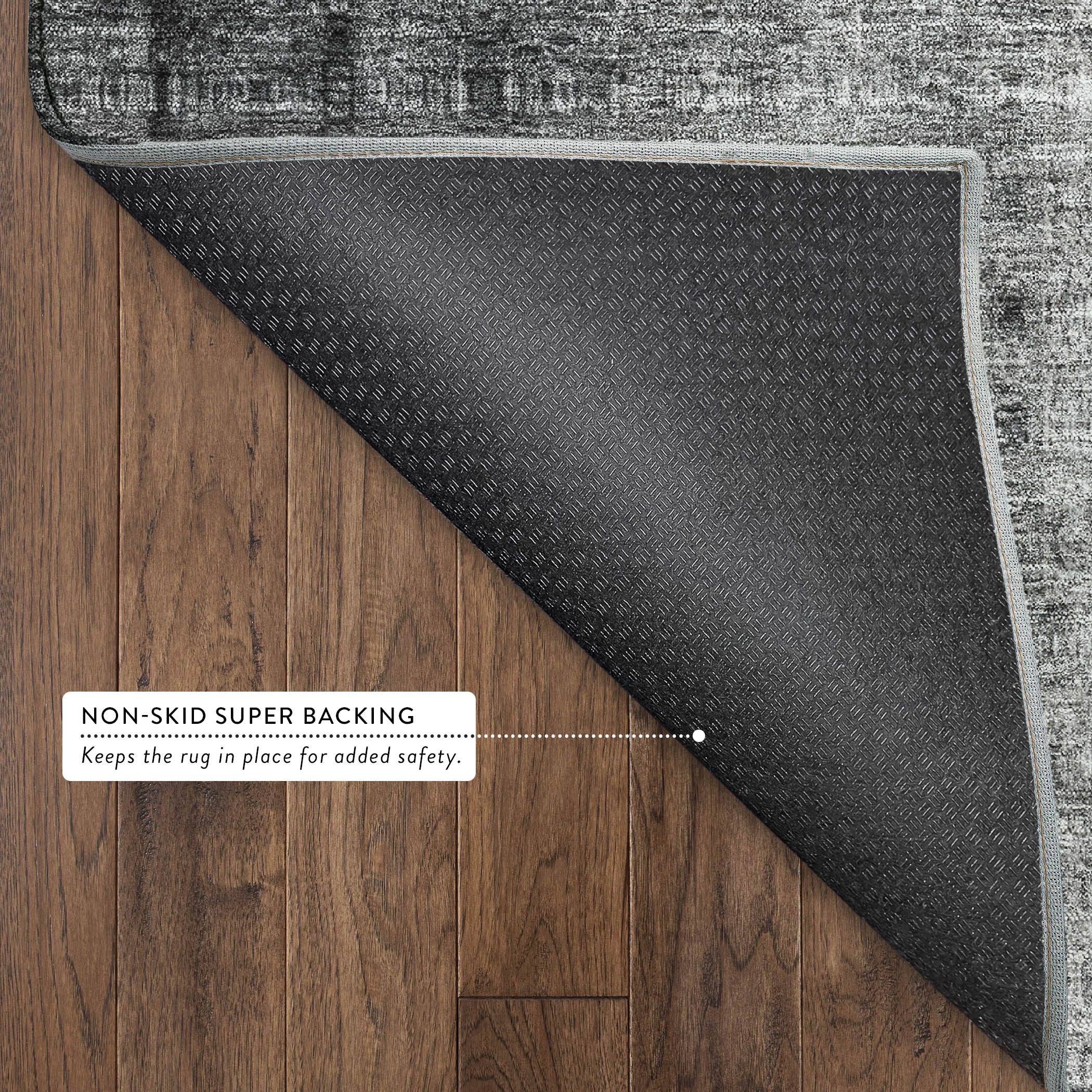 Salzburg Machine Washable Transitional Gray Rug 1'8" x 2'6" #shape_Rectangle