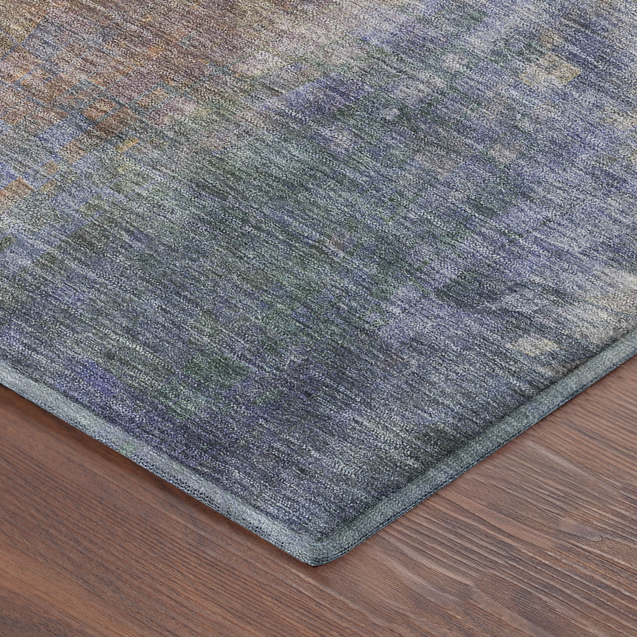 Seoul Machine Washable Transitional Blush Pink Rug 1'8" x 2'6" #shape_Rectangle