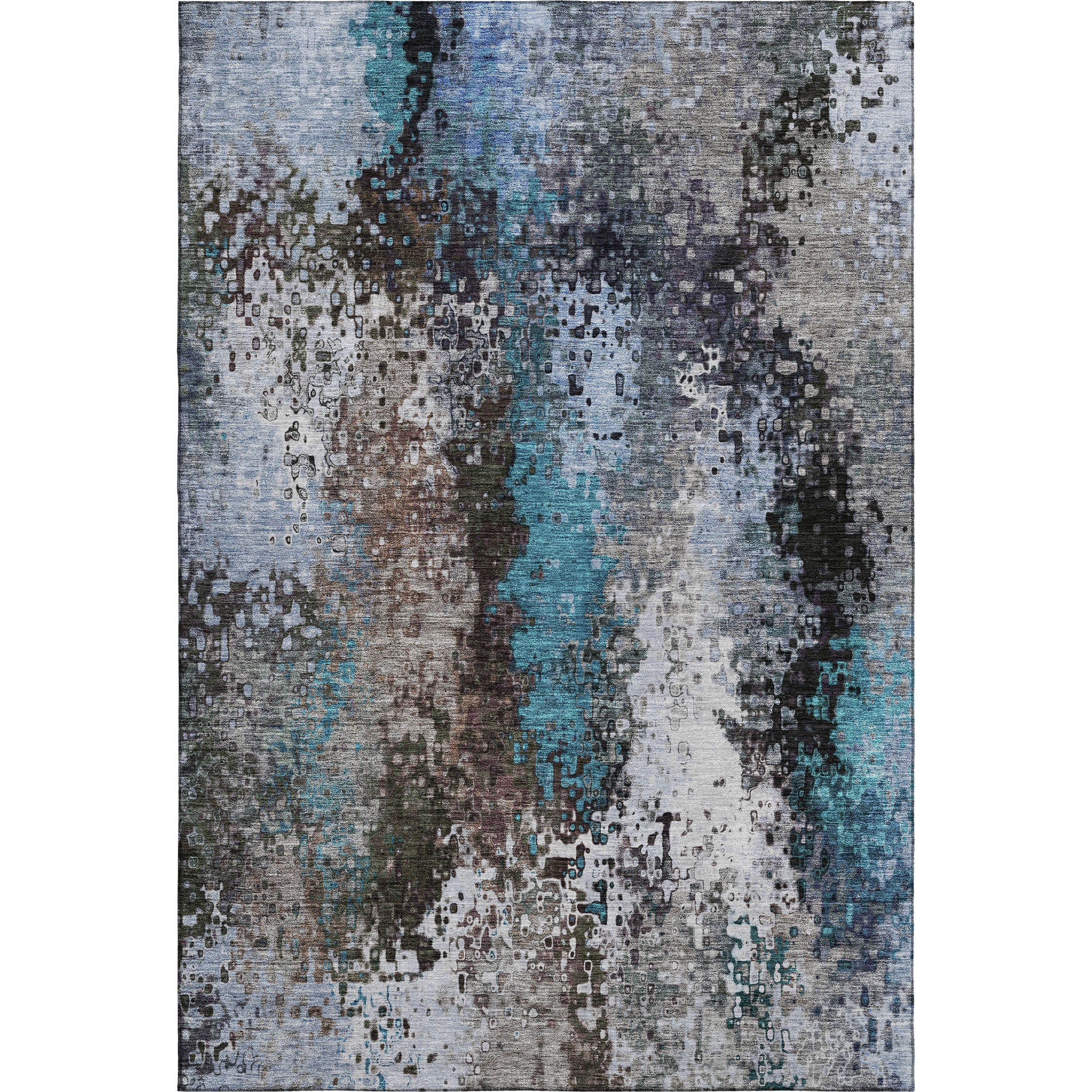Budapest Machine Washable Transitional Khaki Brown Rug 2'6" x 3'10" #shape_Rectangle