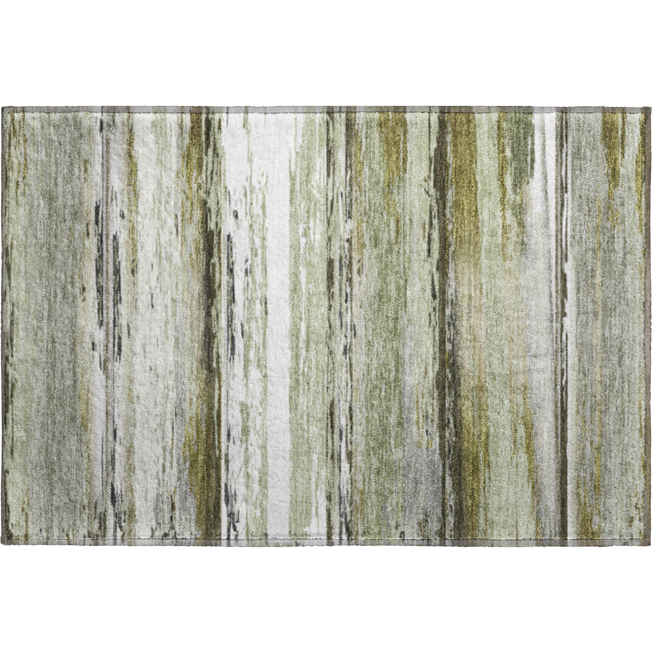 Santorini Machine Washable Transitional Taupe Brown Rug 1'8" x 2'6" #shape_Rectangle