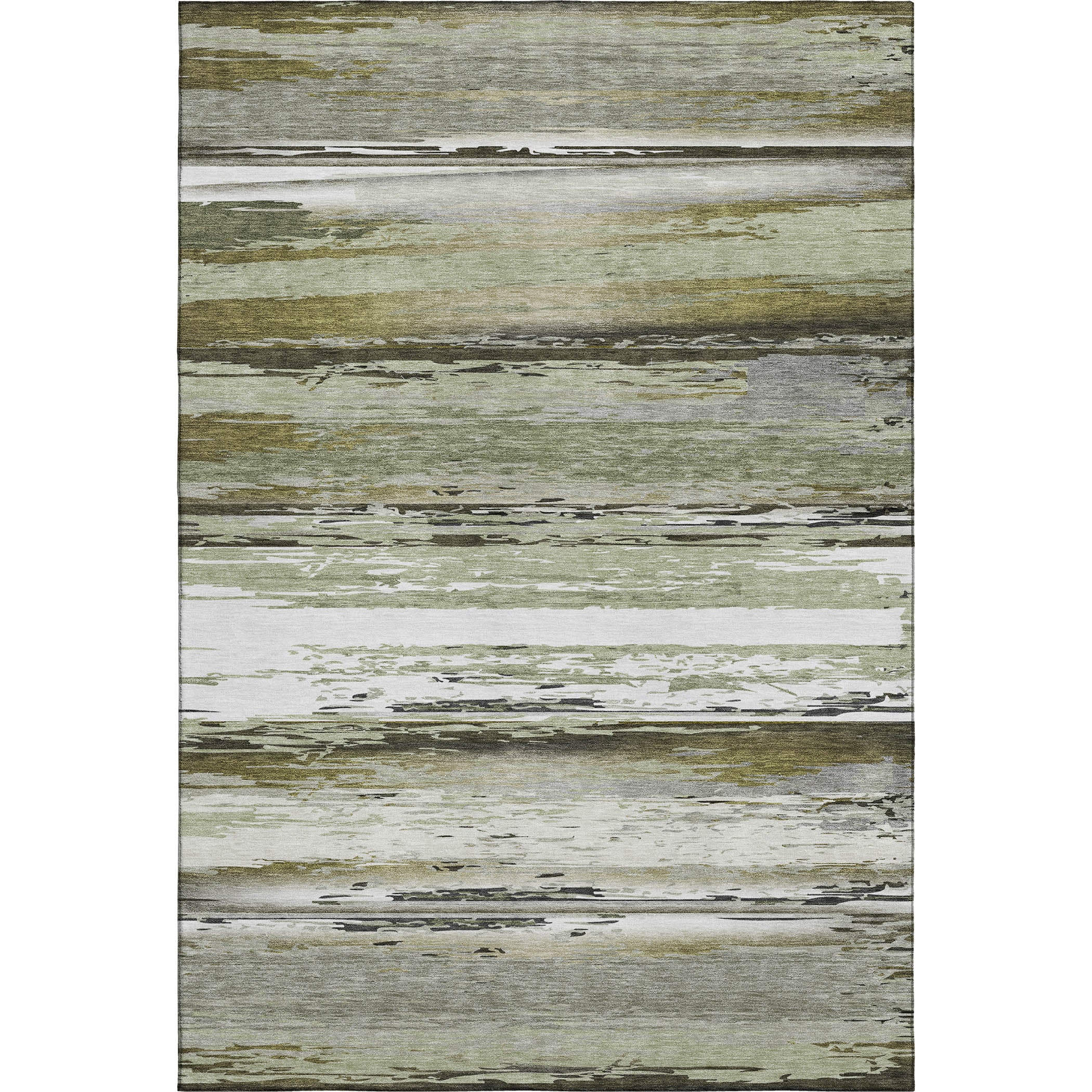 Santorini Machine Washable Transitional Taupe Brown Rug 2'6" x 3'10" #shape_Rectangle