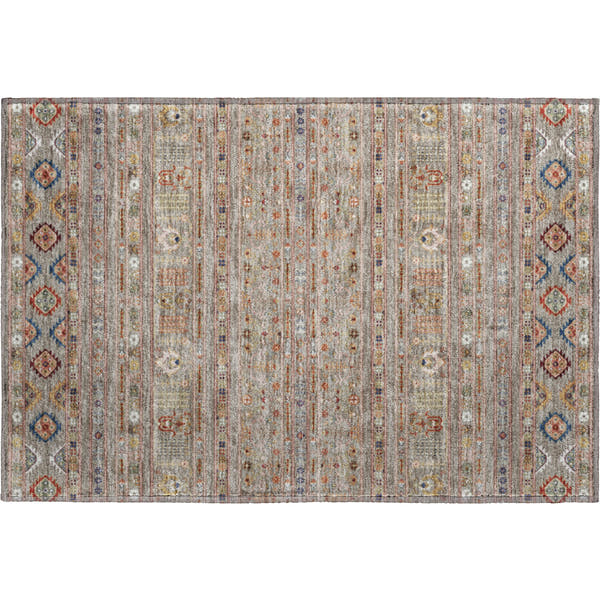 Tbilisi Machine Washable Transitional Taupe Brown Rug 1'8" x 2'6"