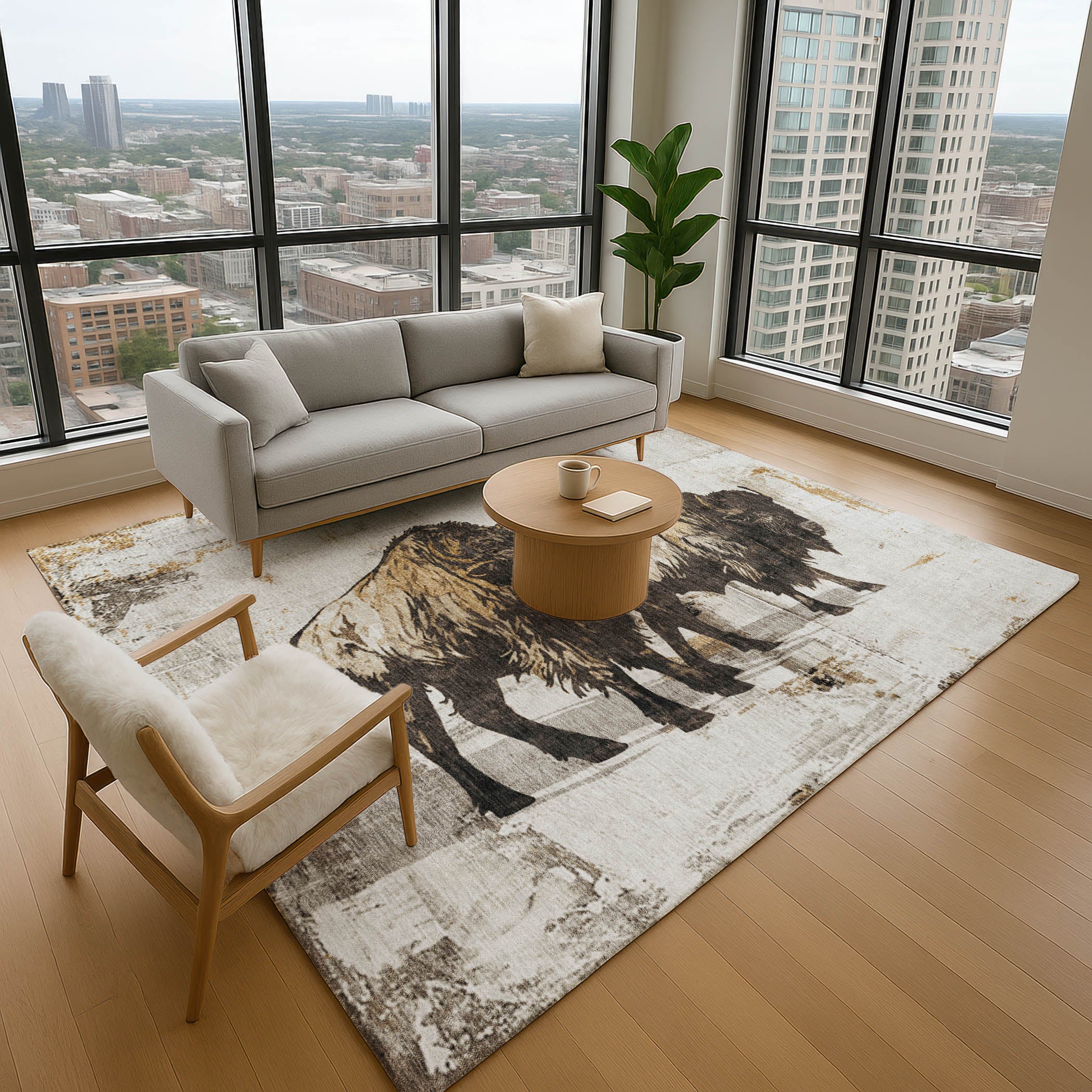 Mostar Machine Washable Transitional Putty Ivory Rug 2'6" x 3'10" #shape_Rectangle