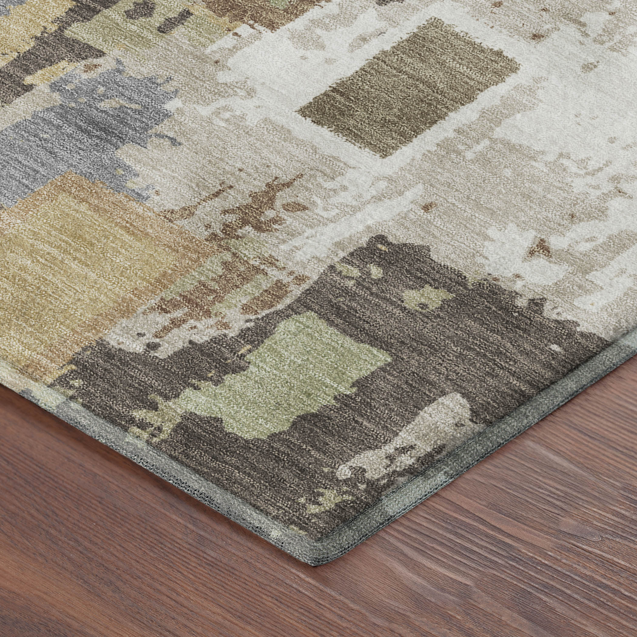 Dubrovnik Machine Washable Transitional Brown Rug 1'8" x 2'6" #shape_Rectangle
