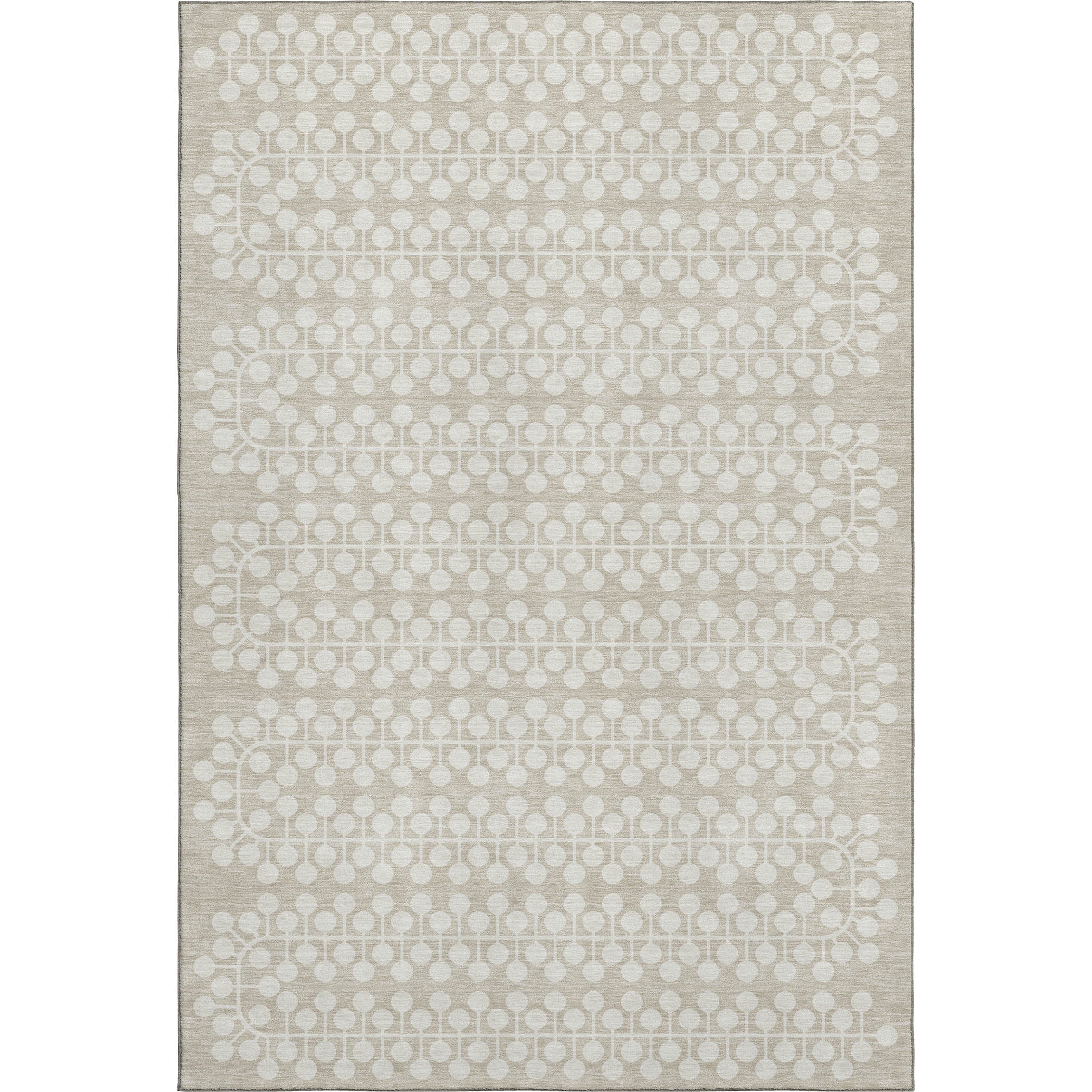 Bergen Machine Washable Transitional Beige Brown Rug 2'6" x 3'10" #shape_Rectangle