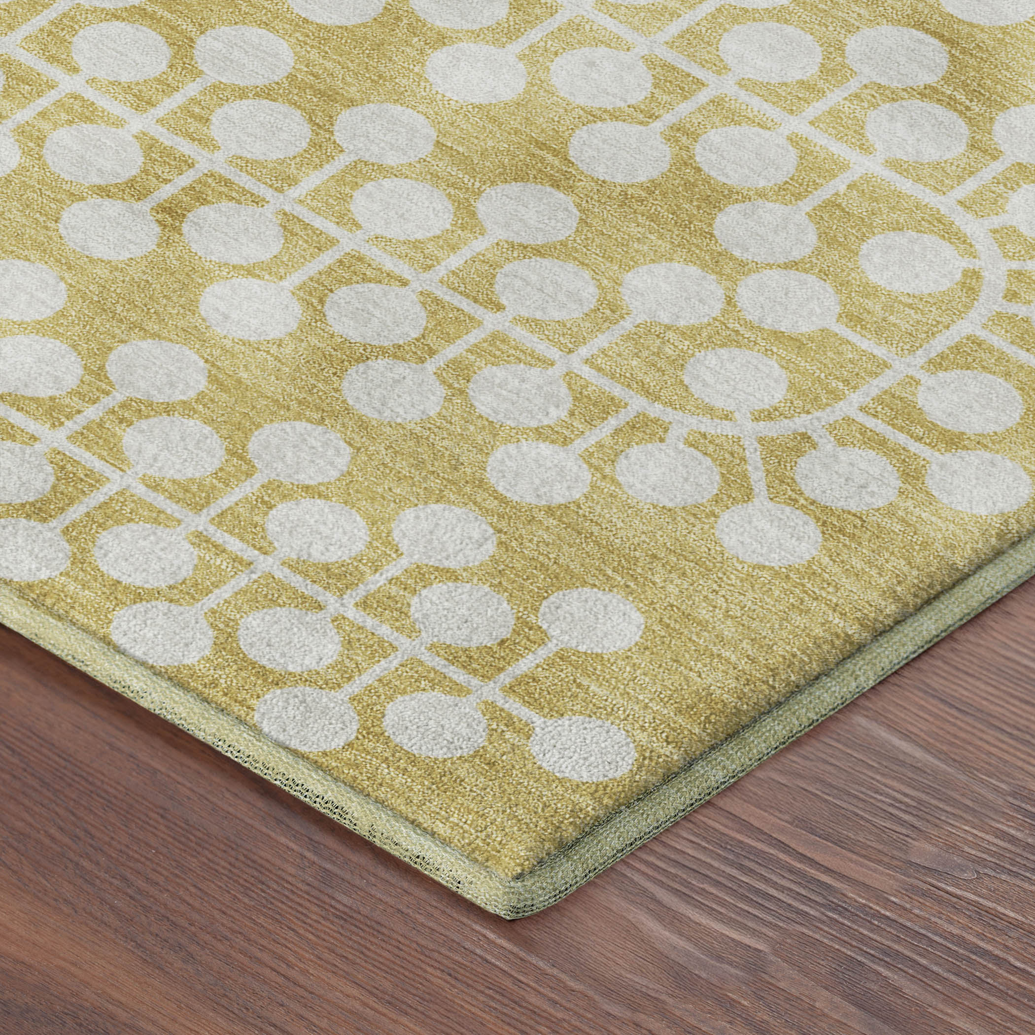 Bergen Machine Washable Transitional Gold Rug 1'8" x 2'6" #shape_Rectangle