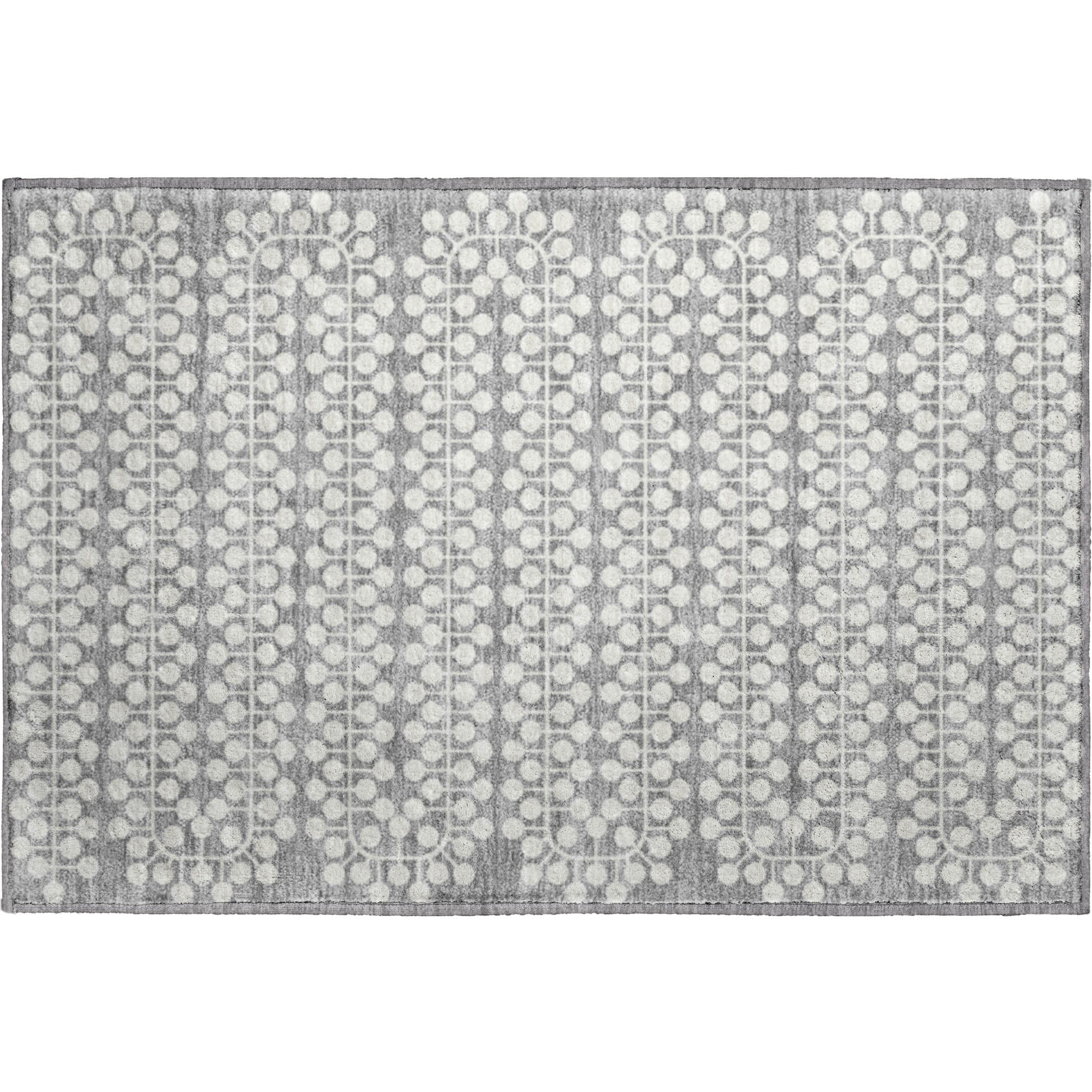 Bergen Machine Washable Transitional Gray Rug 1'8" x 2'6" #shape_Rectangle