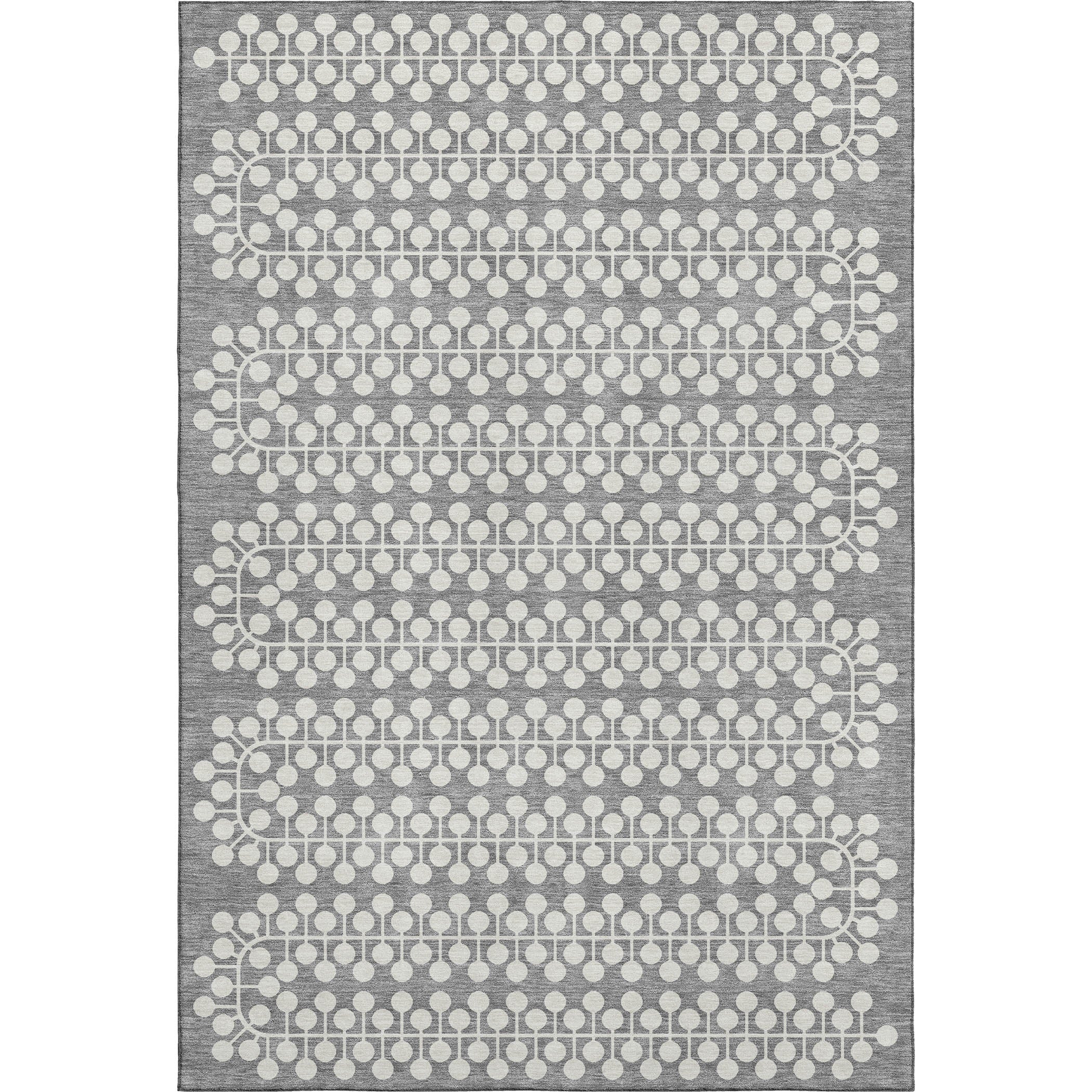 Bergen Machine Washable Transitional Gray Rug 2'6" x 3'10" #shape_Rectangle