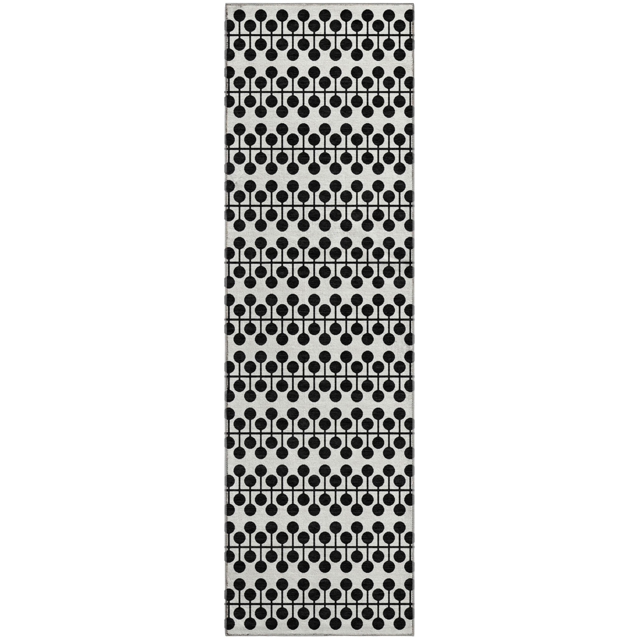 Bergen Machine Washable Transitional Ivory Rug 2'3" x 7'6" #shape_Runner
