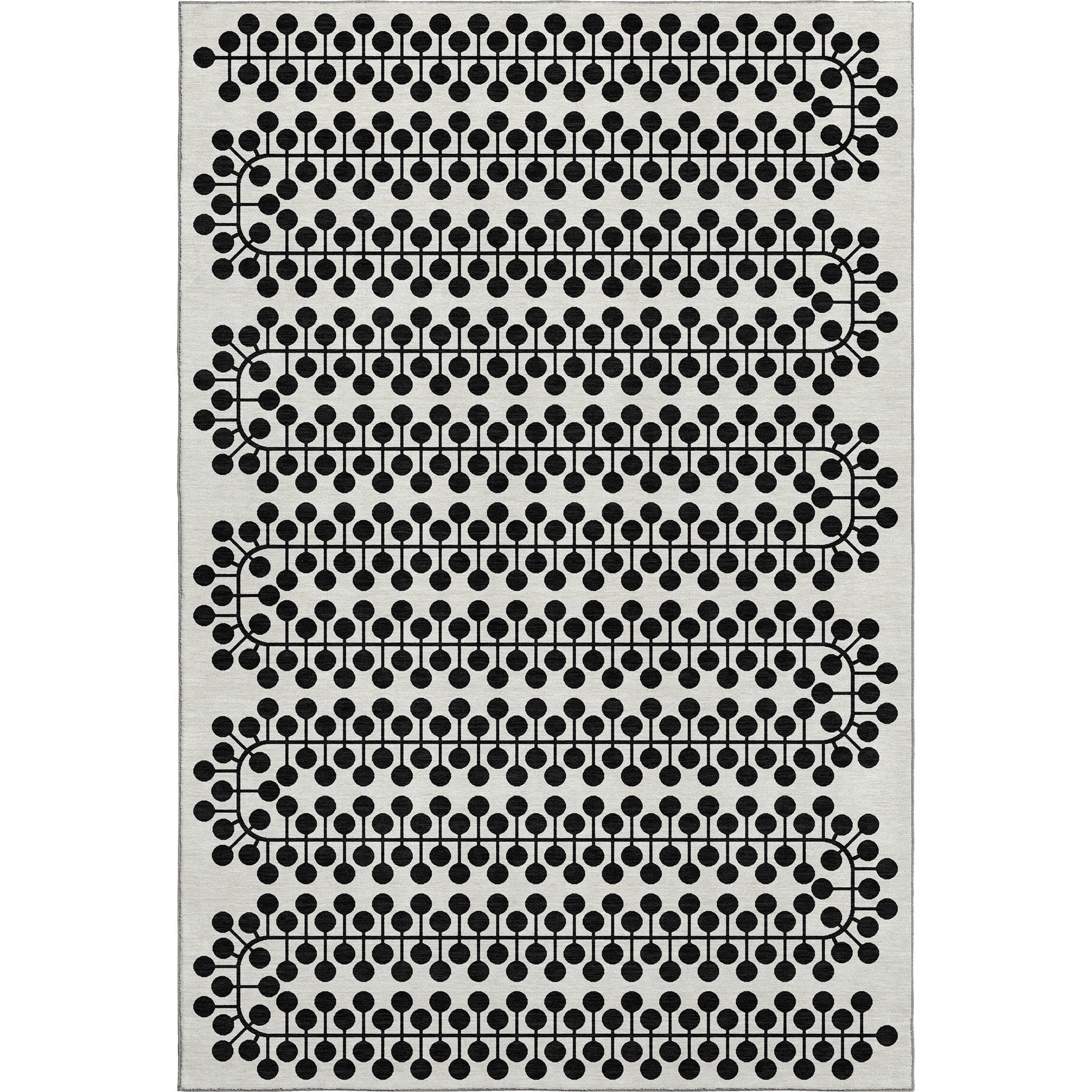 Bergen Machine Washable Transitional Ivory Rug 2'6" x 3'10" #shape_Rectangle