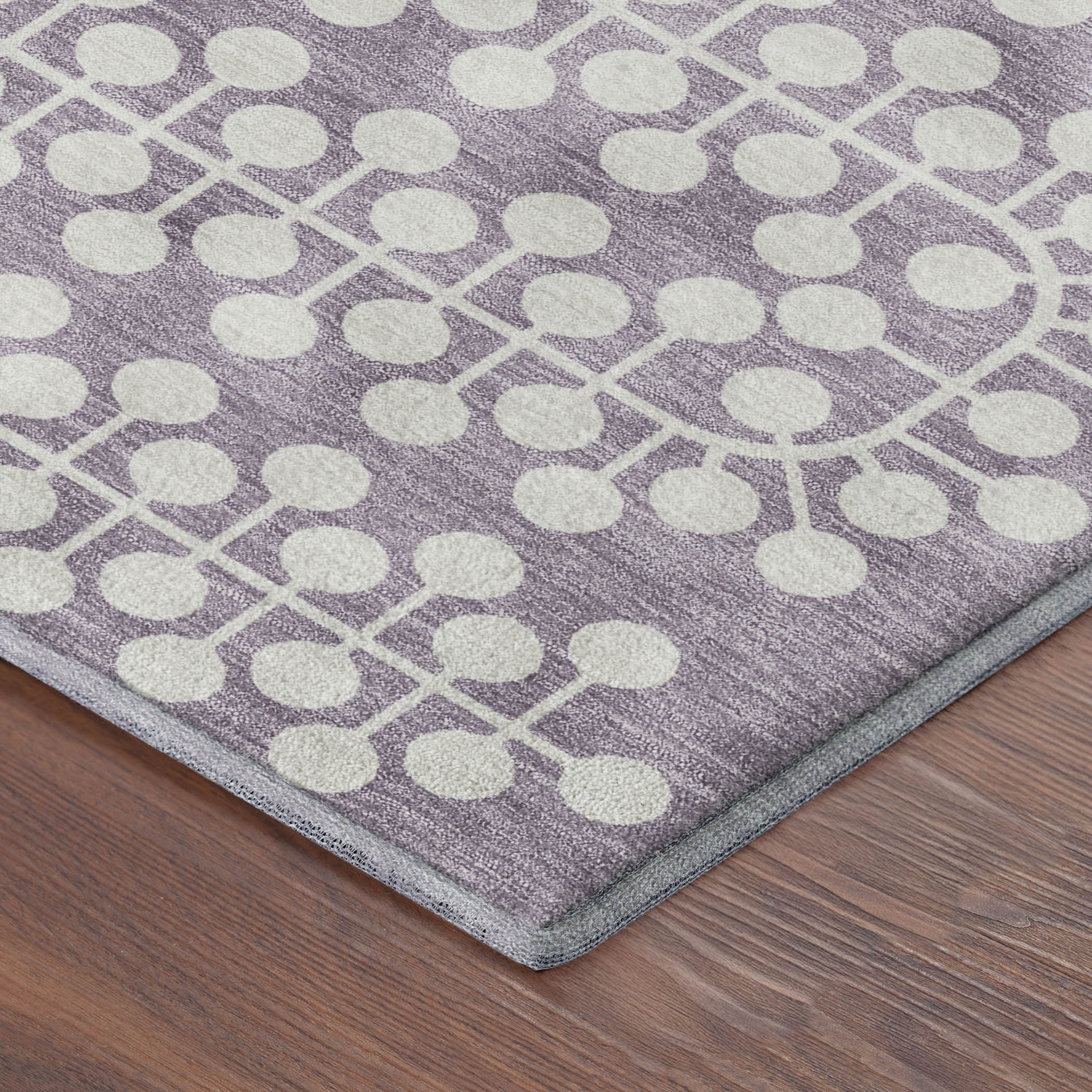 Bergen Machine Washable Transitional Lavender Purple Rug 1'8" x 2'6" #shape_Rectangle