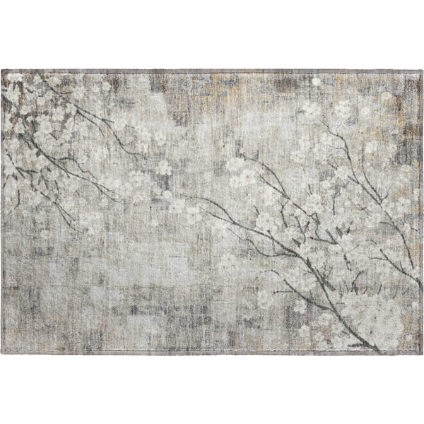 Bogota Machine Washable Transitional Beige Brown Rug 1'8" x 2'6"