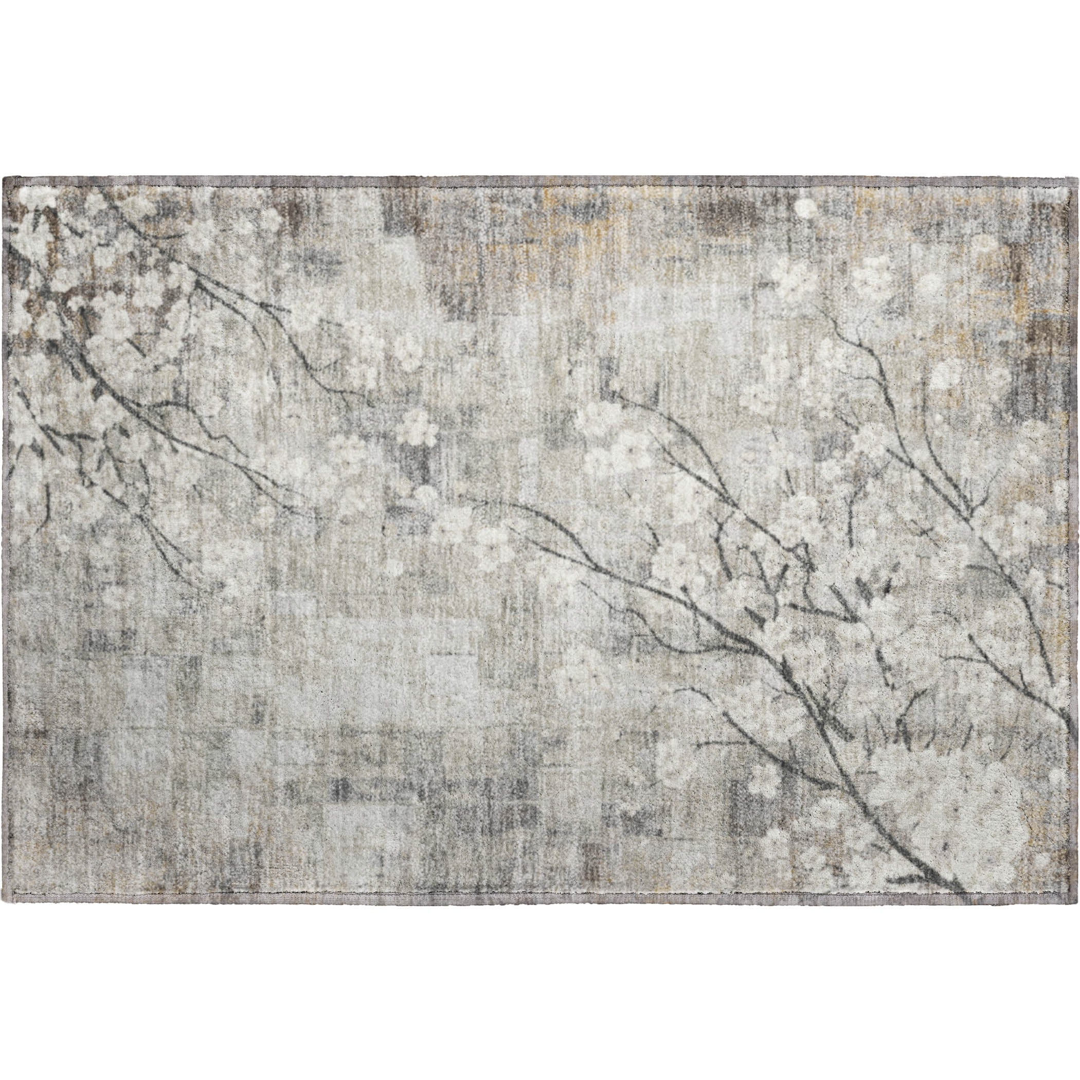 Bogota Machine Washable Transitional Beige Brown Rug 1'8" x 2'6" #shape_Rectangle
