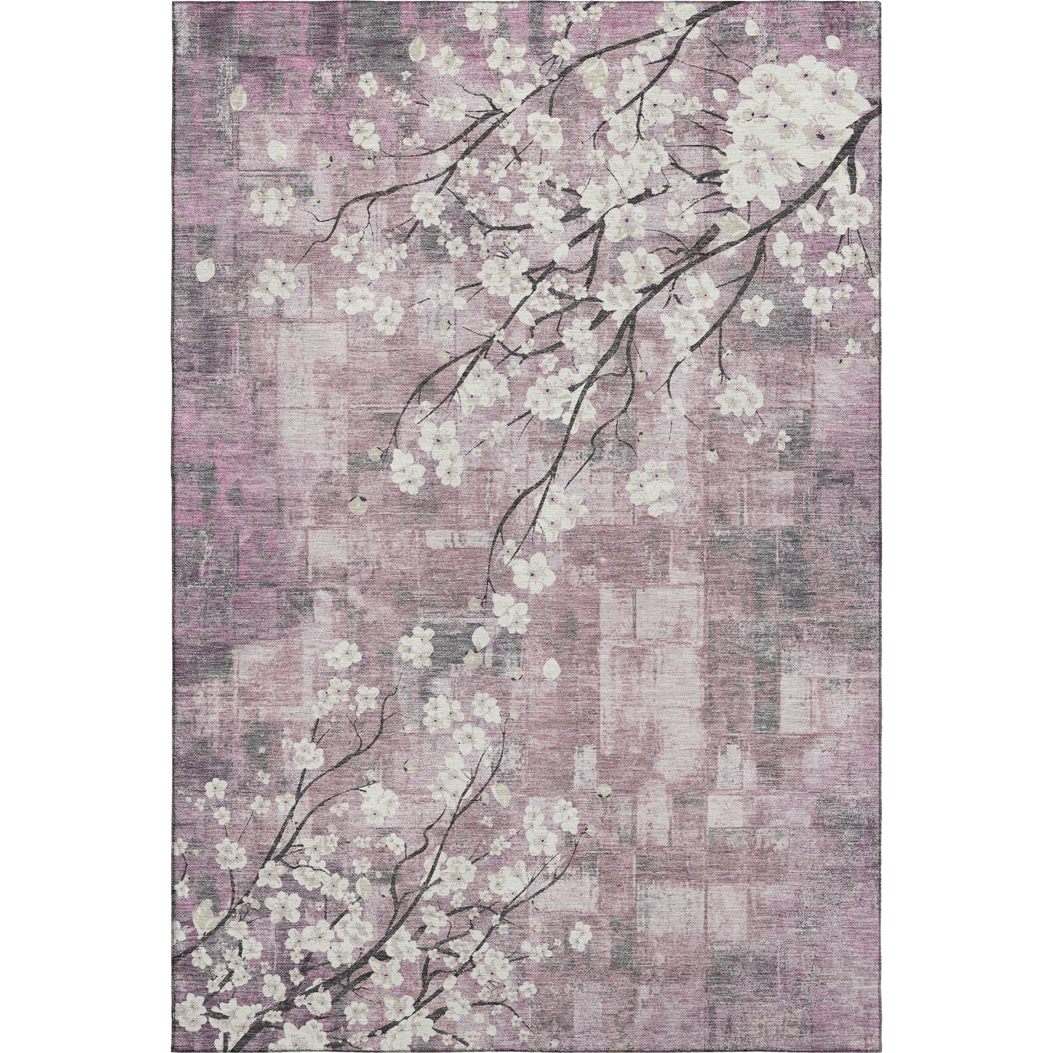 Bogota Machine Washable Transitional Blush Pink Rug 2'6" x 3'10" #shape_Rectangle