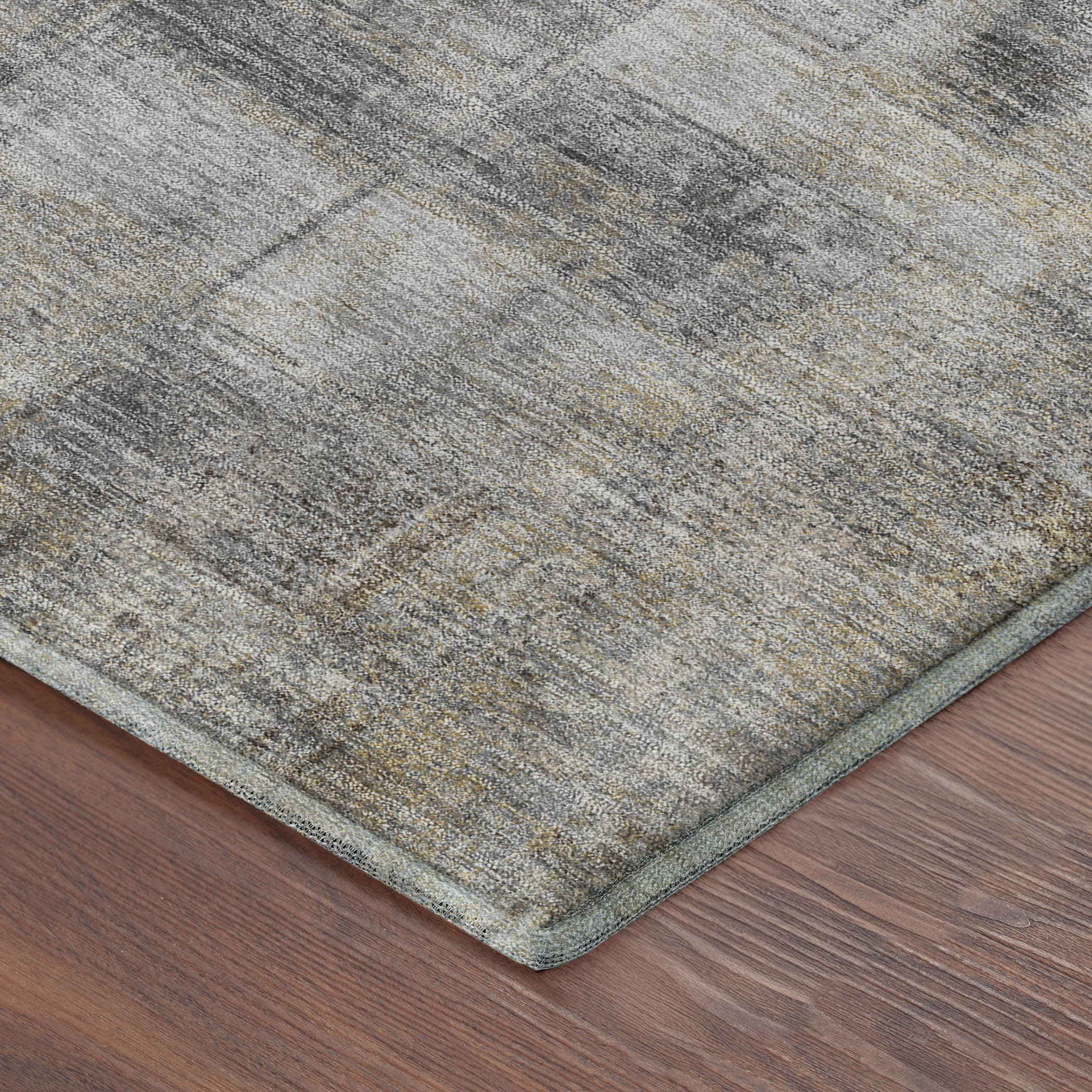 Bogota Machine Washable Transitional Gray Rug 1'8" x 2'6" #shape_Rectangle