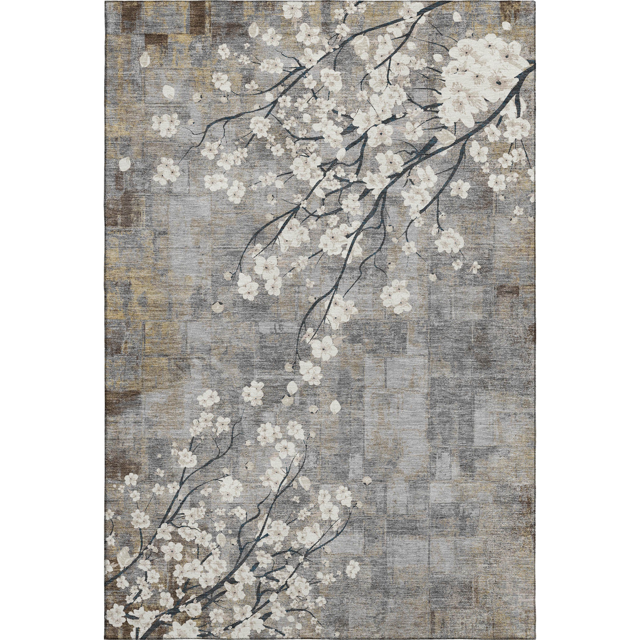 Bogota Machine Washable Transitional Gray Rug 2'6" x 3'10" #shape_Rectangle