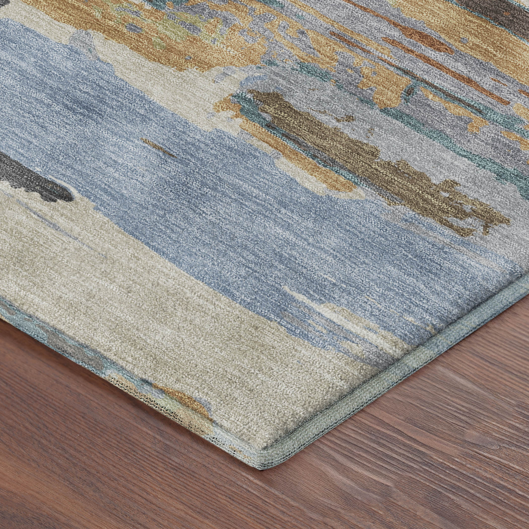 Cusco Machine Washable Transitional Mocha Brown Rug 1'8" x 2'6" #shape_Rectangle
