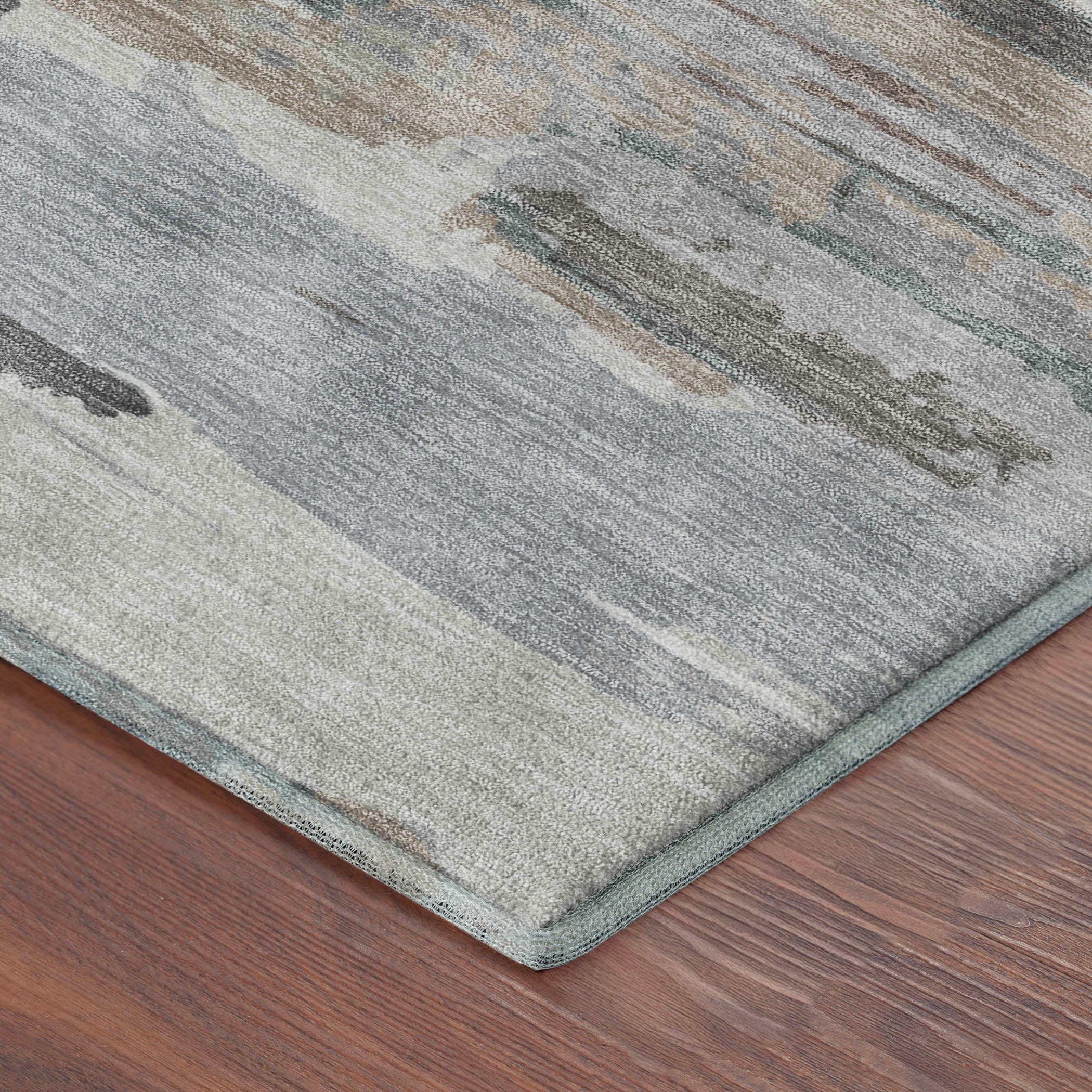 Cusco Machine Washable Transitional Taupe Brown Rug 1'8" x 2'6" #shape_Rectangle