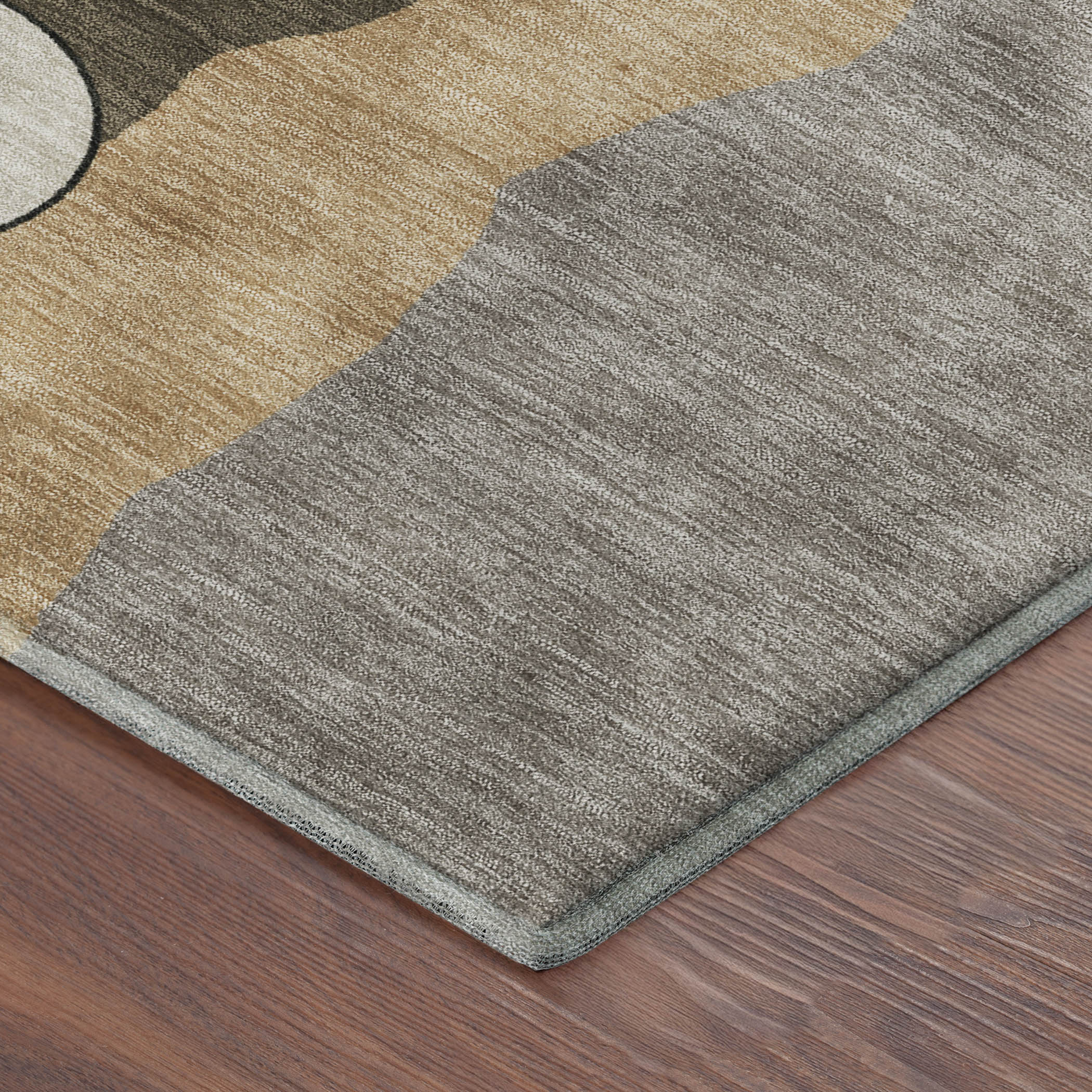 Vienna Machine Washable Transitional Taupe Brown Rug 1'8" x 2'6" #shape_Rectangle
