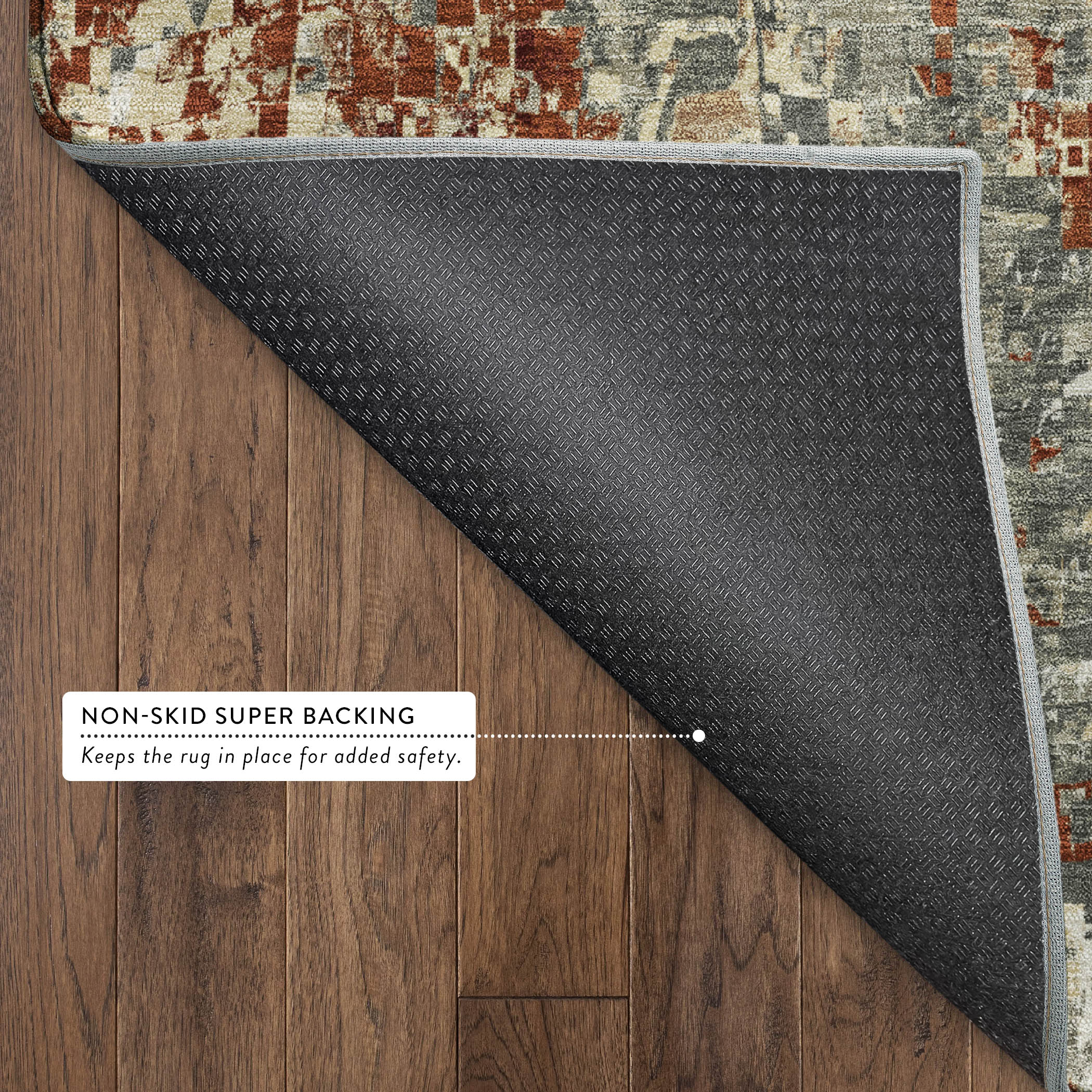 Lima Machine Washable Transitional Pewter Gray Rug 1'8" x 2'6" #shape_Rectangle