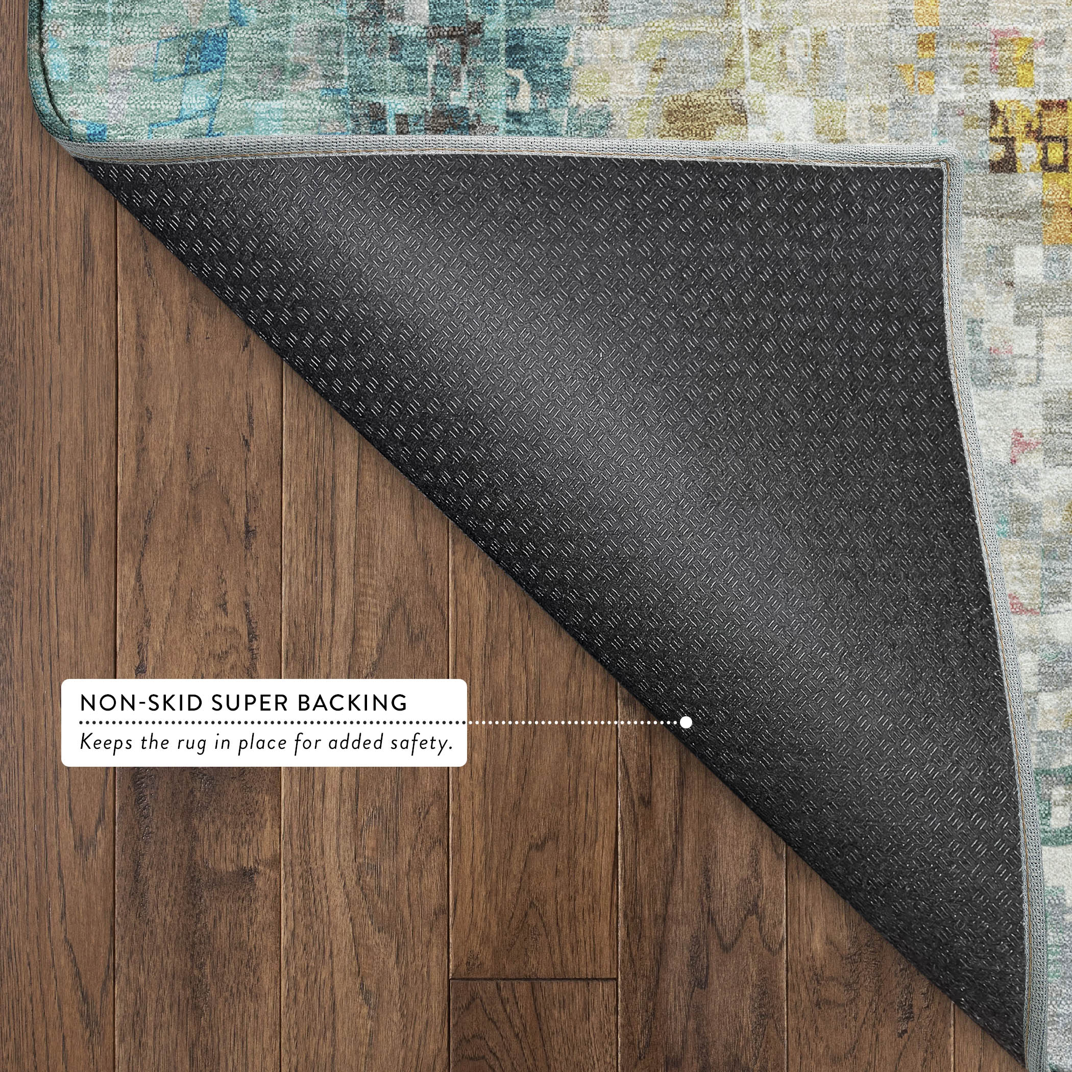 Lima Machine Washable Transitional Silver Gray Rug 1'8" x 2'6" #shape_Rectangle