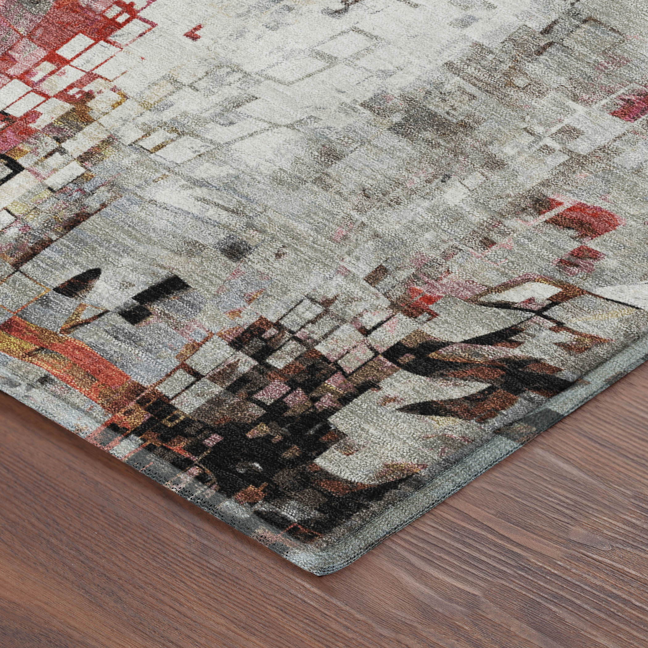 Lima Machine Washable Transitional Silver Gray Rug 1'8" x 2'6" #shape_Rectangle