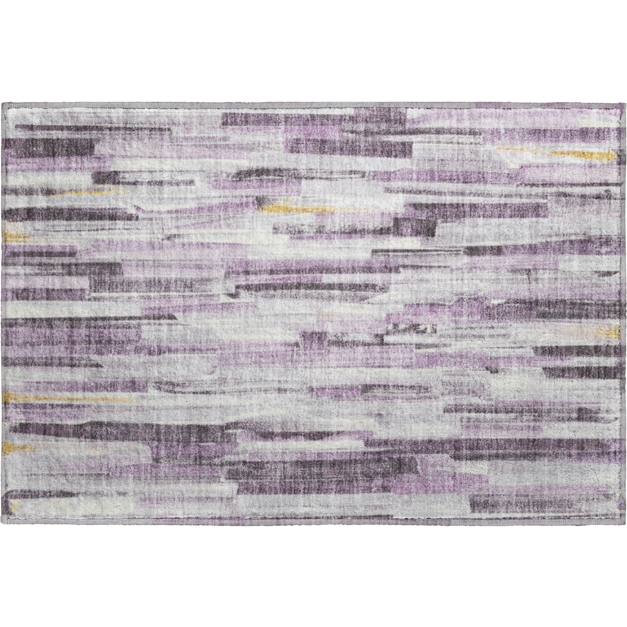 Seoul Machine Washable Transitional Lavender Purple Rug 1'8" x 2'6" #shape_Rectangle