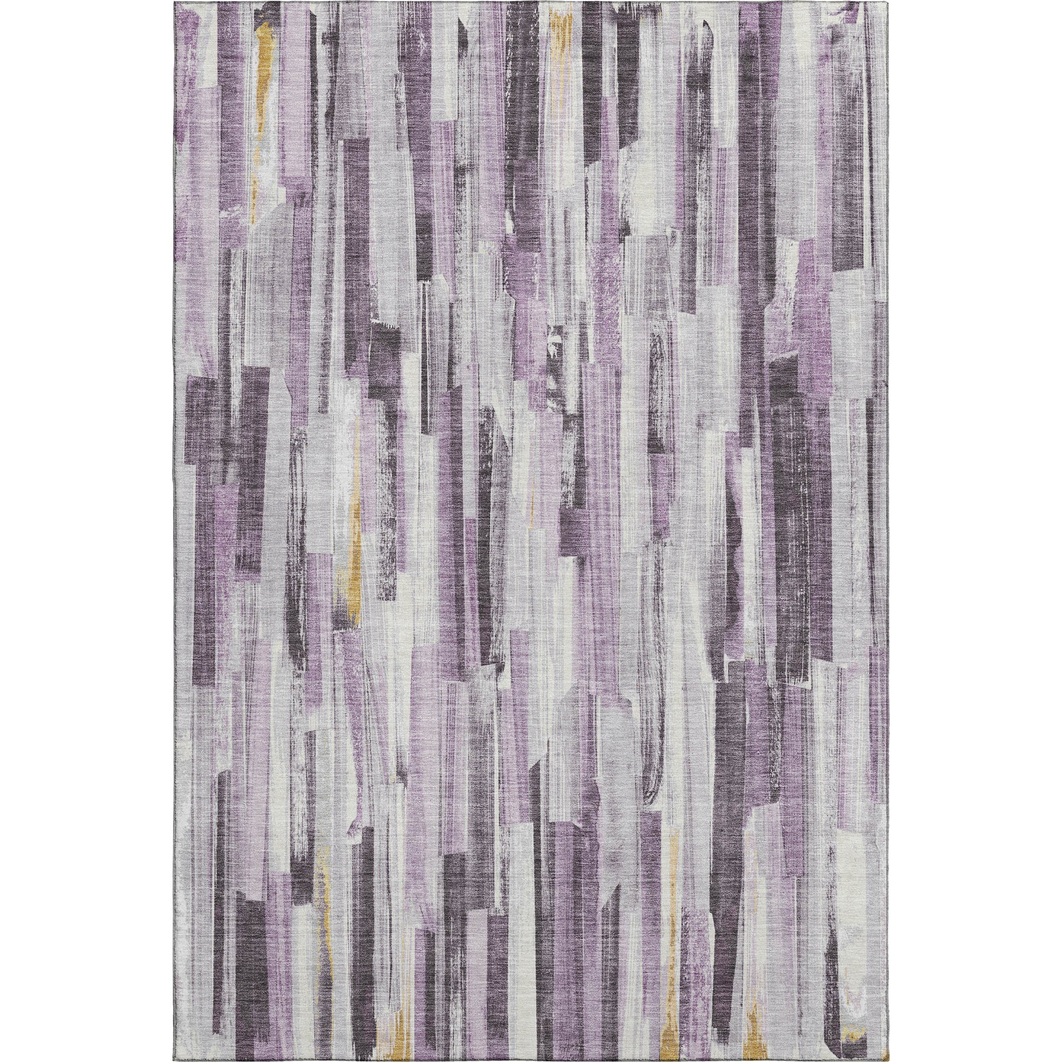 Seoul Machine Washable Transitional Lavender Purple Rug 2'6" x 3'10" #shape_Rectangle