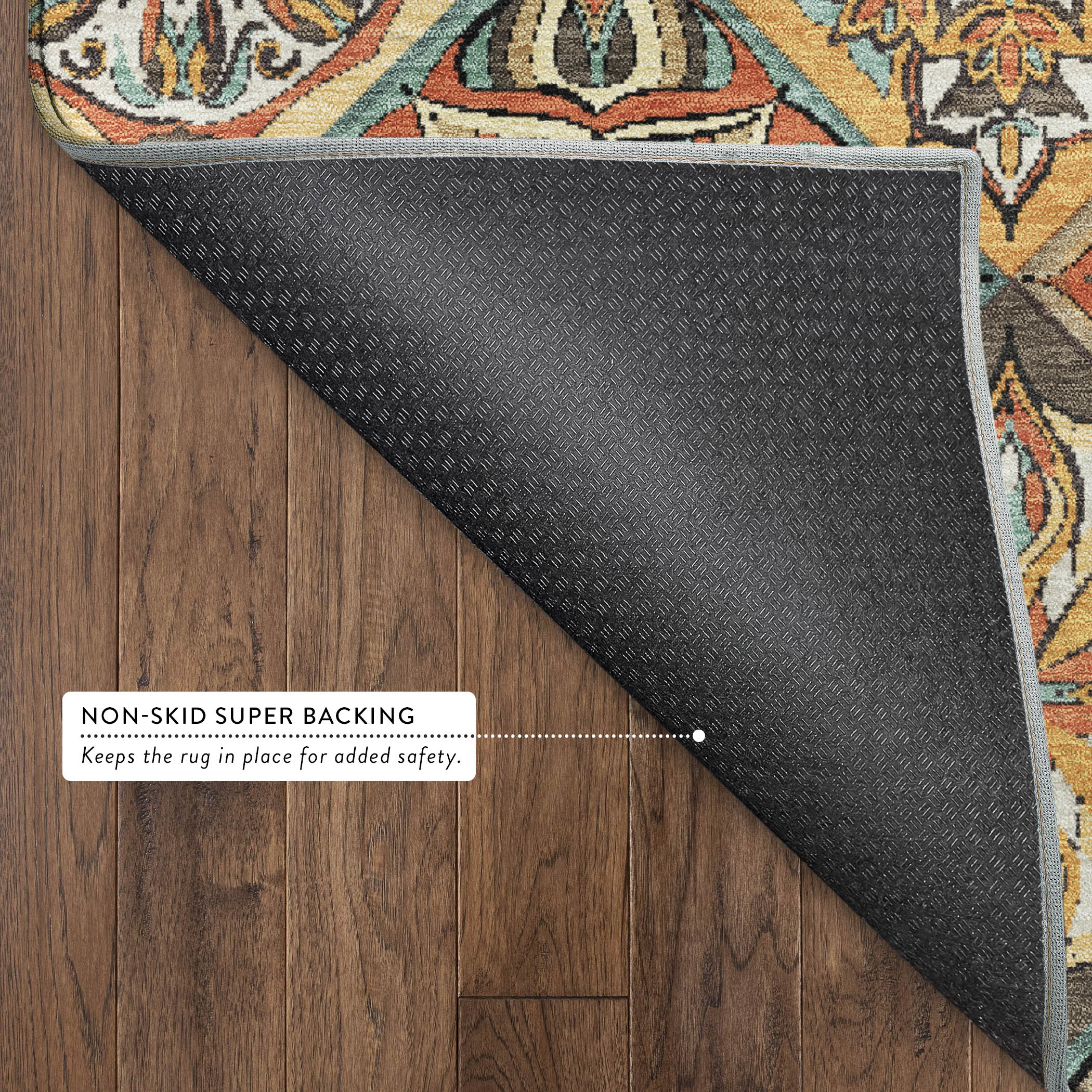 Tallinn Machine Washable Transitional Gold Rug 1'8" x 2'6" #shape_Rectangle