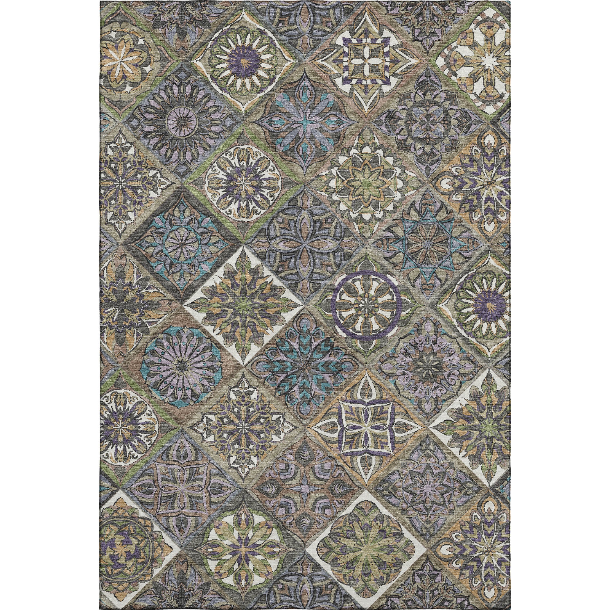 Tallinn Machine Washable Transitional Taupe Brown Rug 2'6" x 3'10" #shape_Rectangle