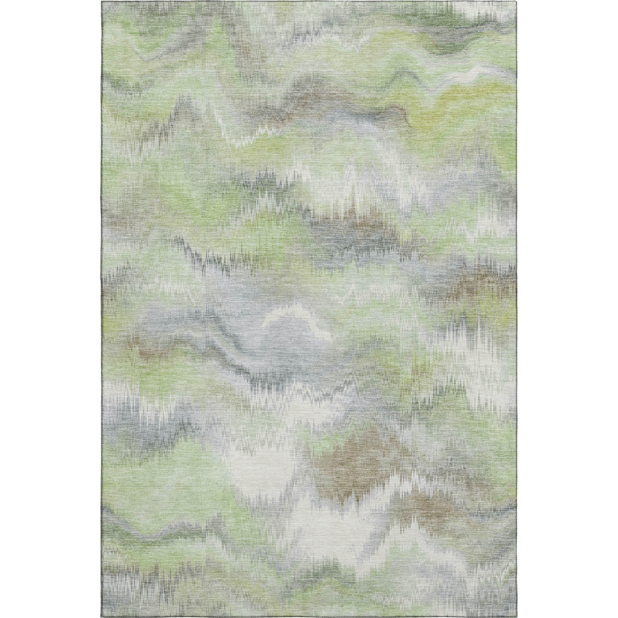 Sintra Machine Washable Transitional Aloe Green Rug 2'6" x 3'10" #shape_Rectangle