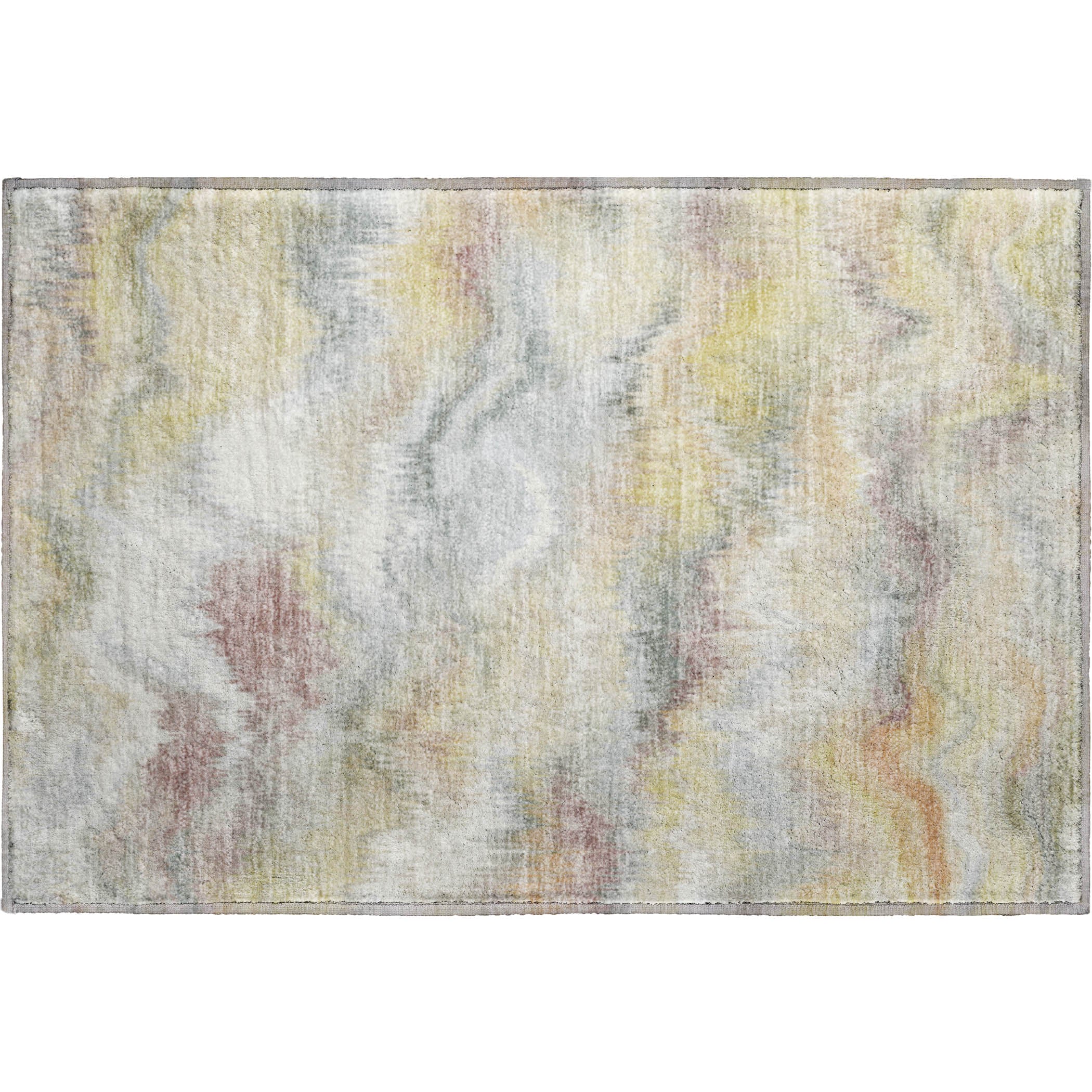 Sintra Machine Washable Transitional Beige Brown Rug 1'8" x 2'6" #shape_Rectangle