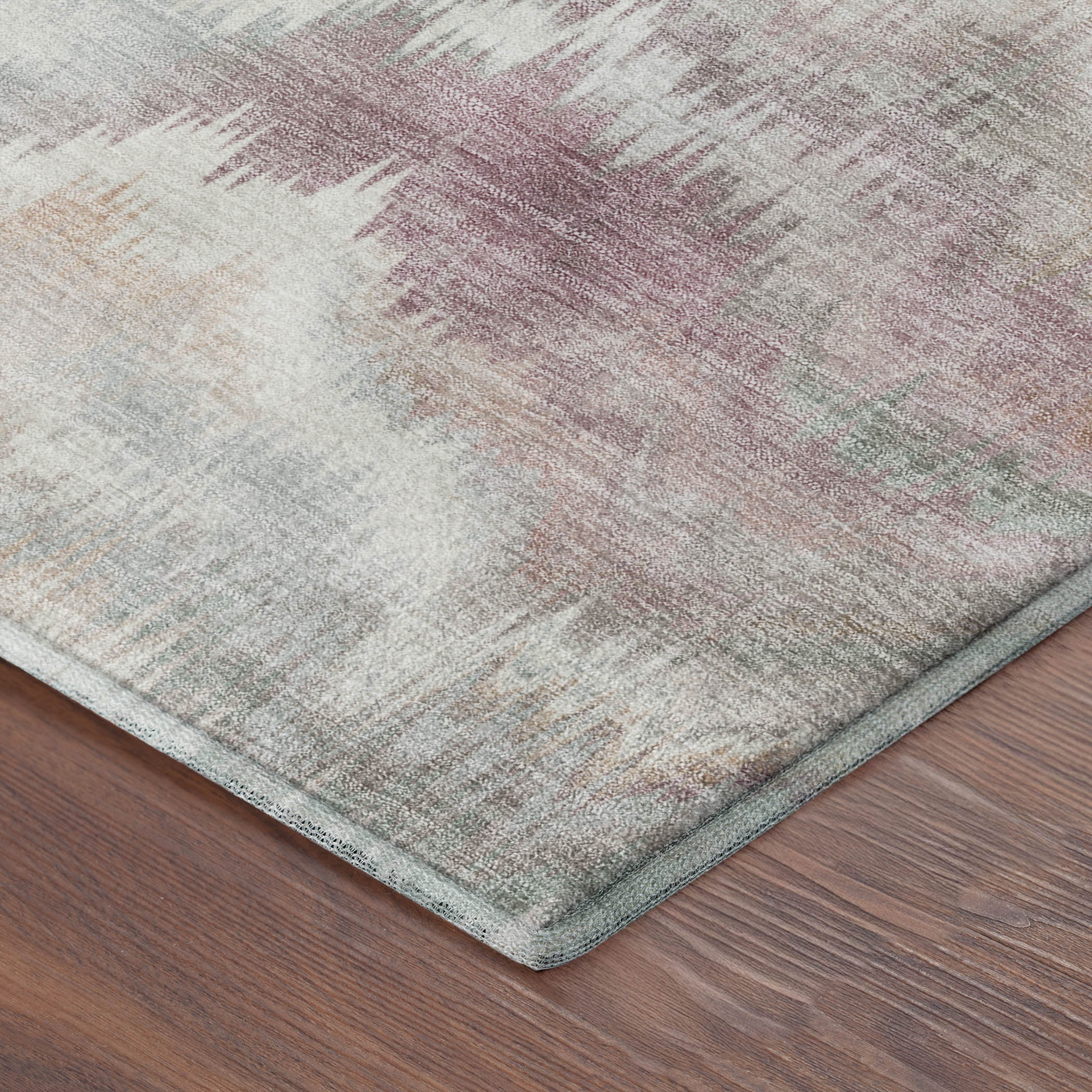 Sintra Machine Washable Transitional Peach Orange Rug 1'8" x 2'6" #shape_Rectangle