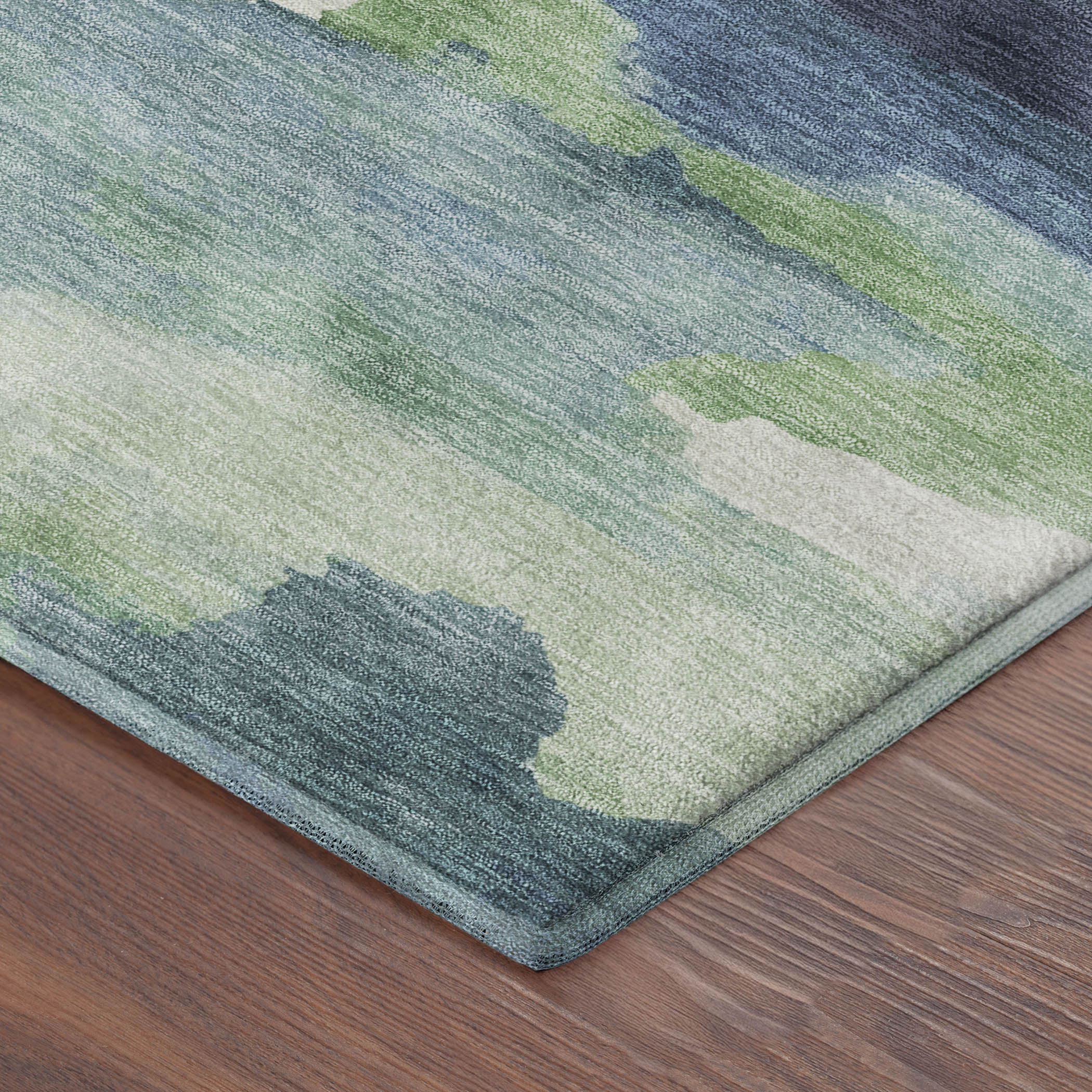 Dubrovnik Machine Washable Transitional Blue Rug 1'8" x 2'6" #shape_Rectangle